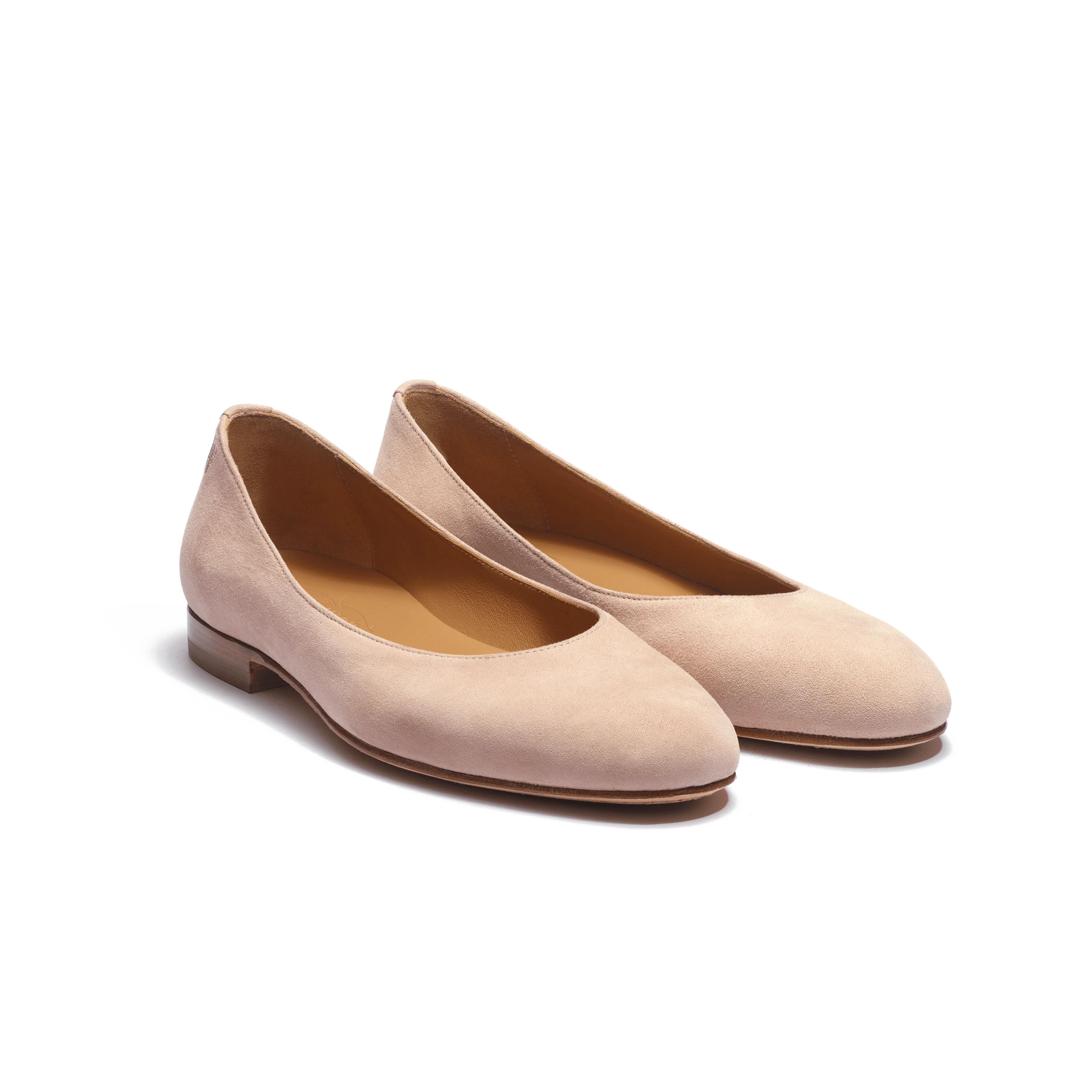 Ballerine [femme cuir chèvre velours nude] - Image 2