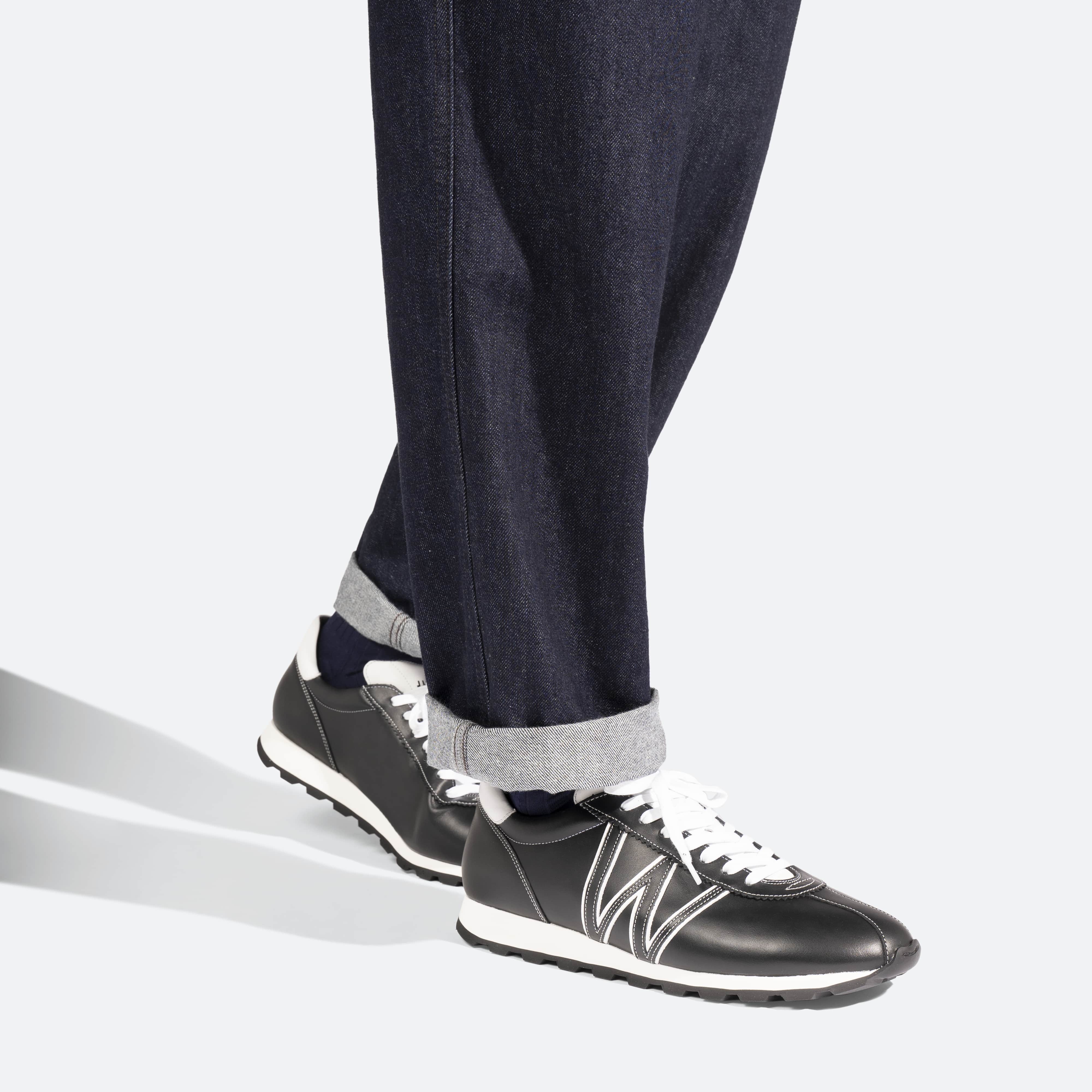 Basket On My Way [cuir lisse noir] - Image 5