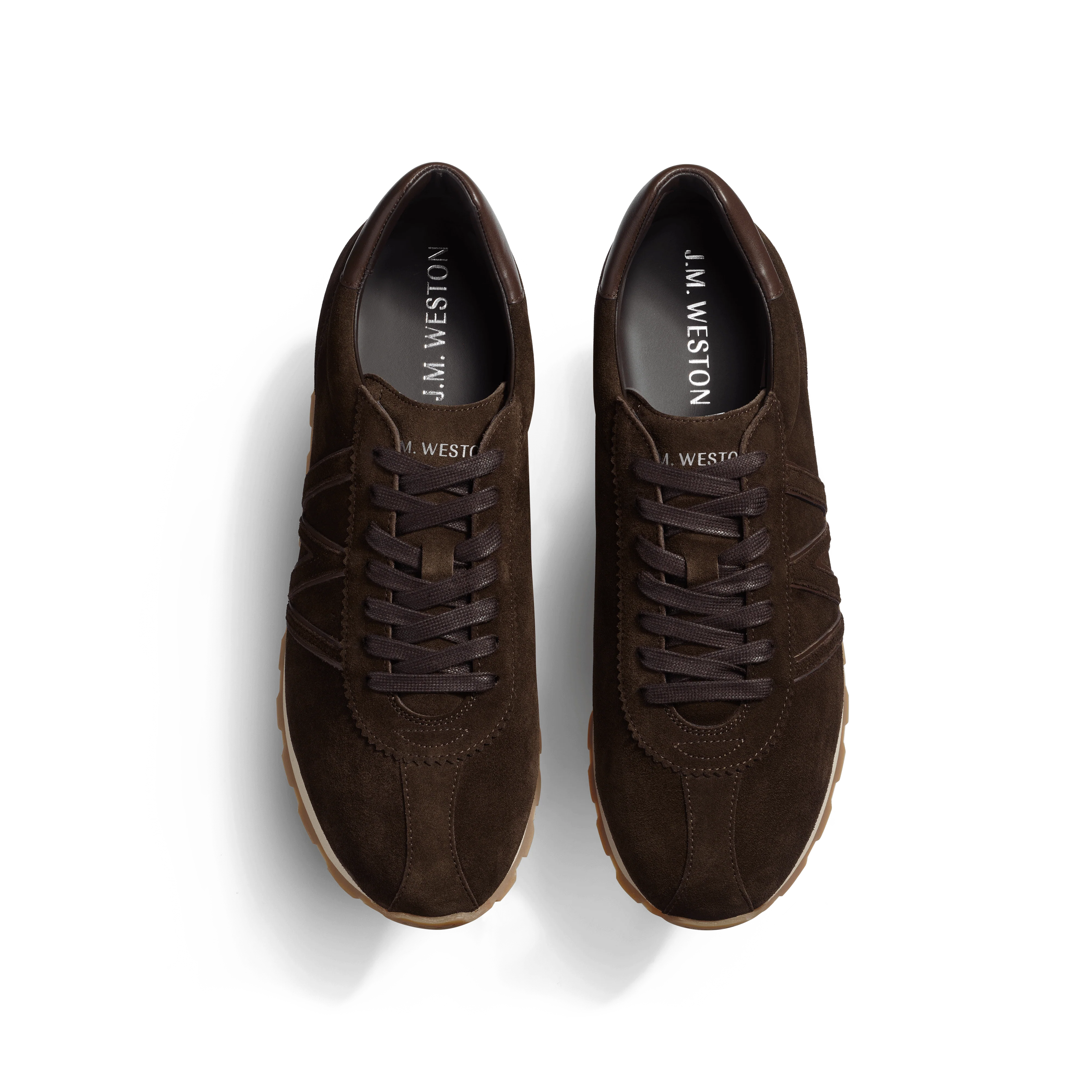 Basket On My Way [cuir veau velours marron foncé] - Image 3