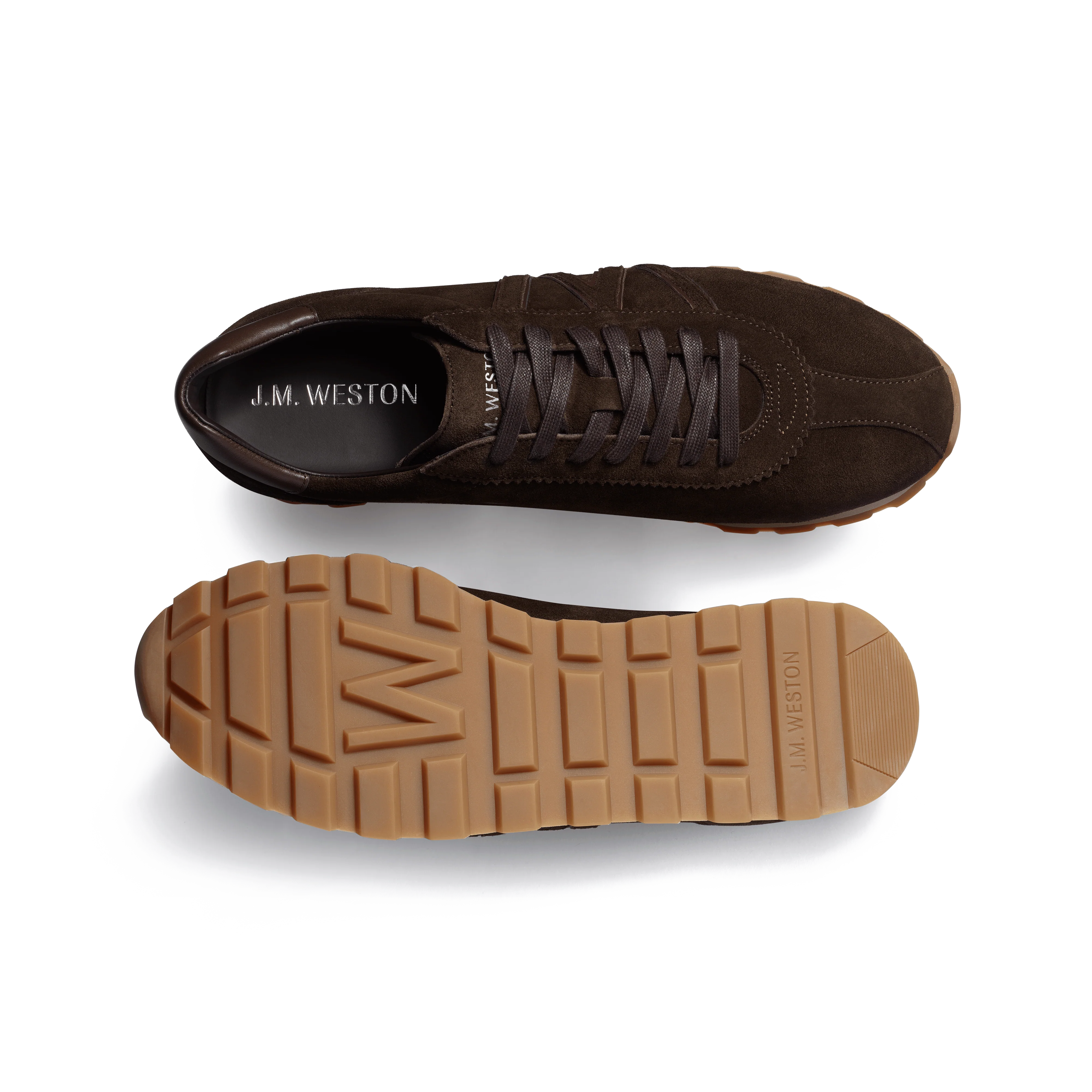 Basket On My Way [cuir veau velours marron foncé] - Image 4
