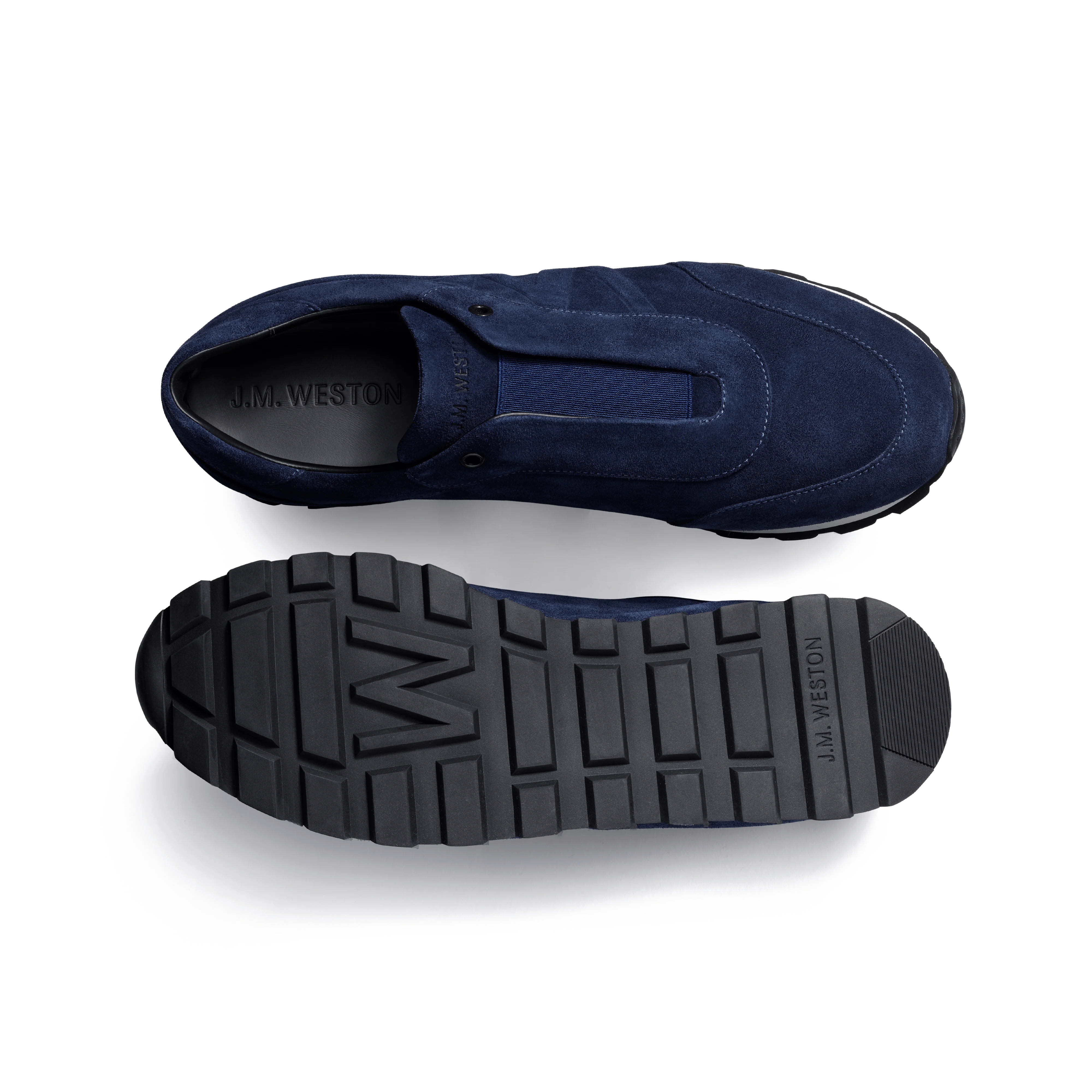 Basket On My Way Racing [cuir veau velours marine] - Image 4