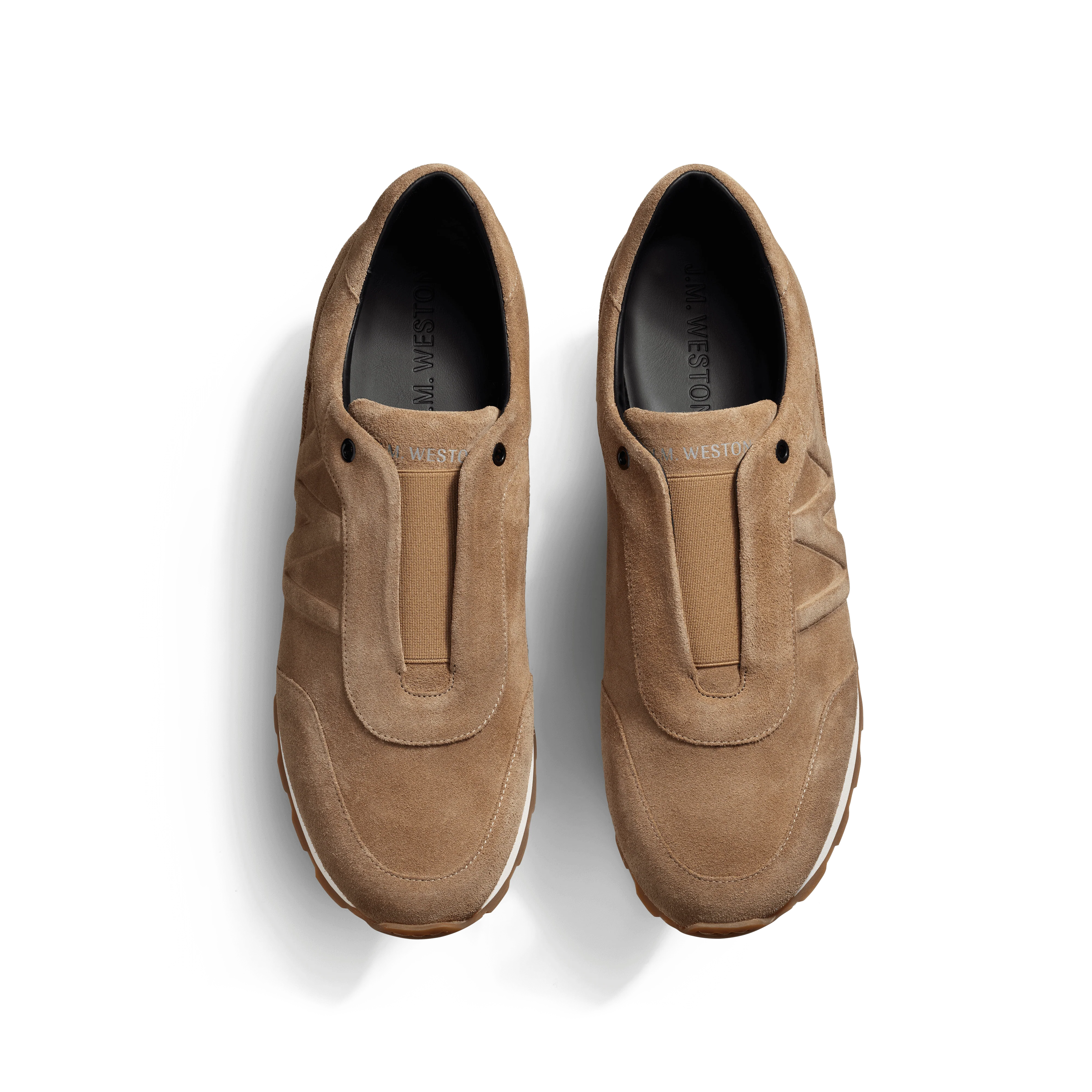 Basket On My Way Racing [cuir veau velours taupe] - Image 3