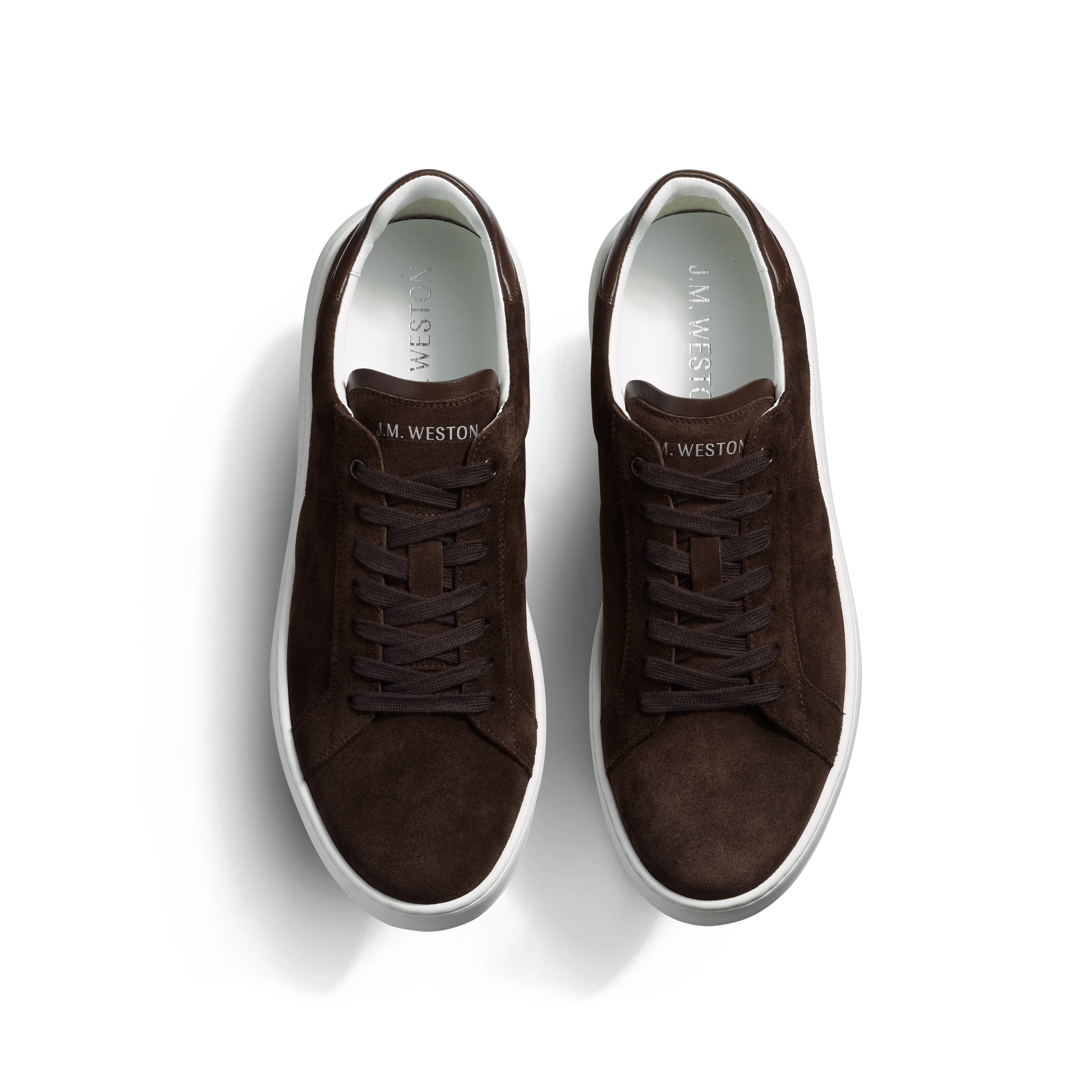 Basket On Time [cuir veau velours marron foncé] - Image 3