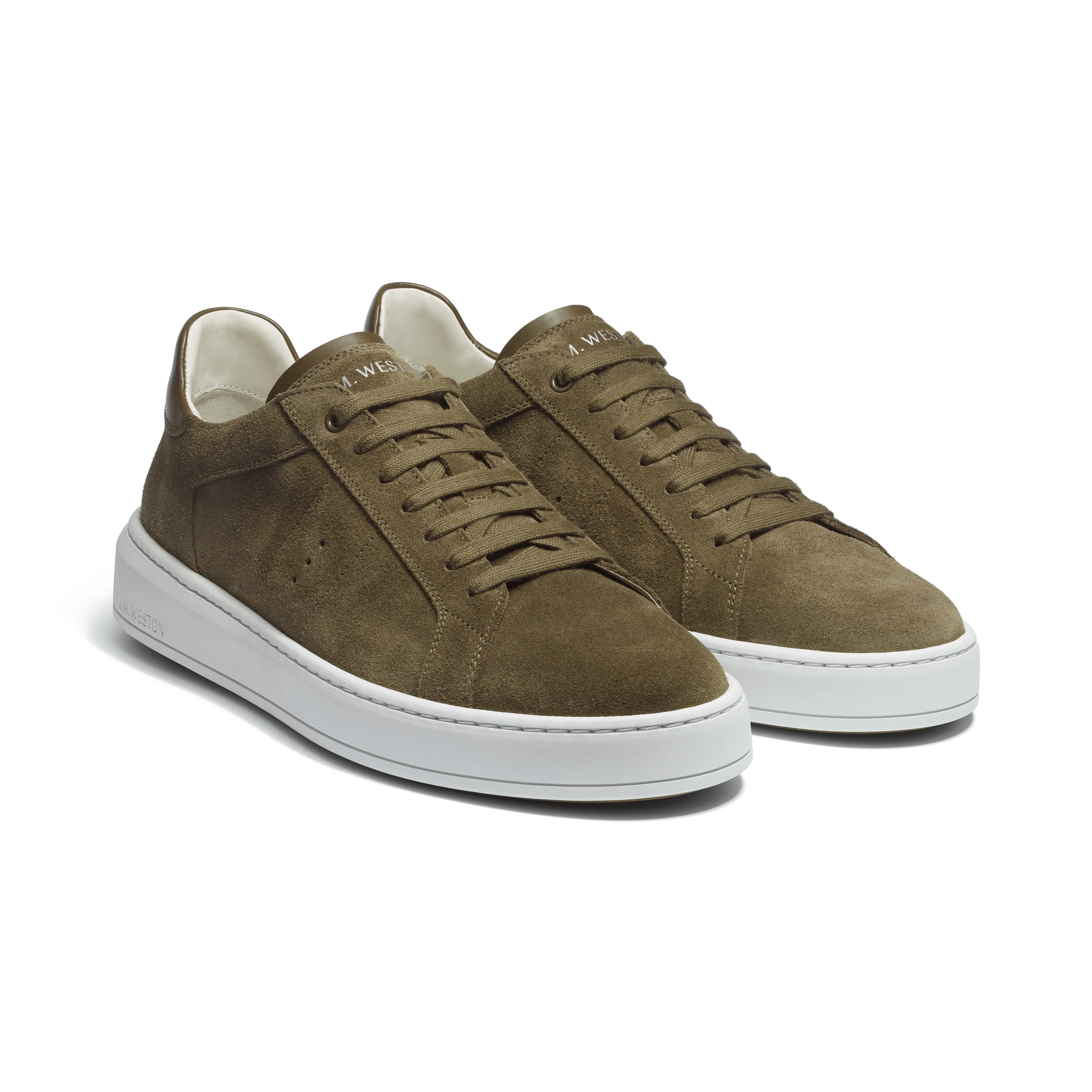 Basket On Time [cuir veau velours mousse] - Image 2