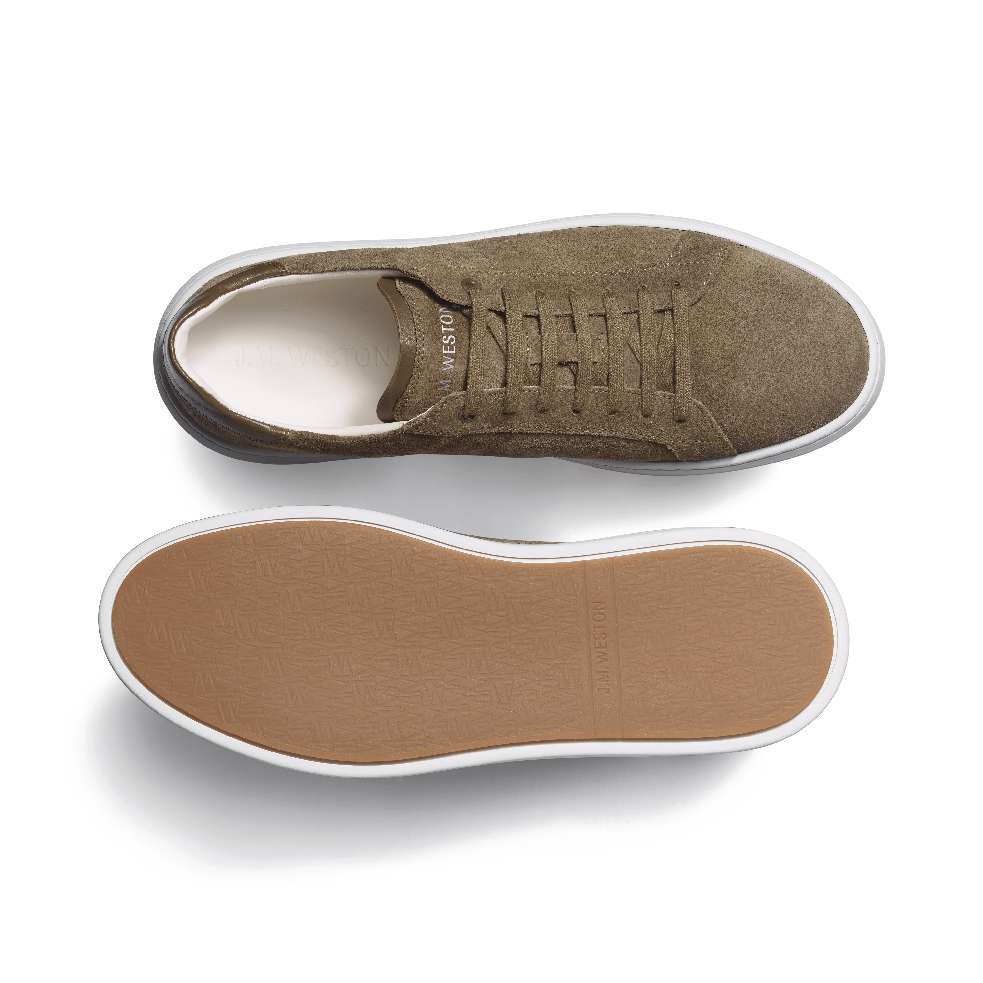 Basket On Time [cuir veau velours mousse] - Image 4