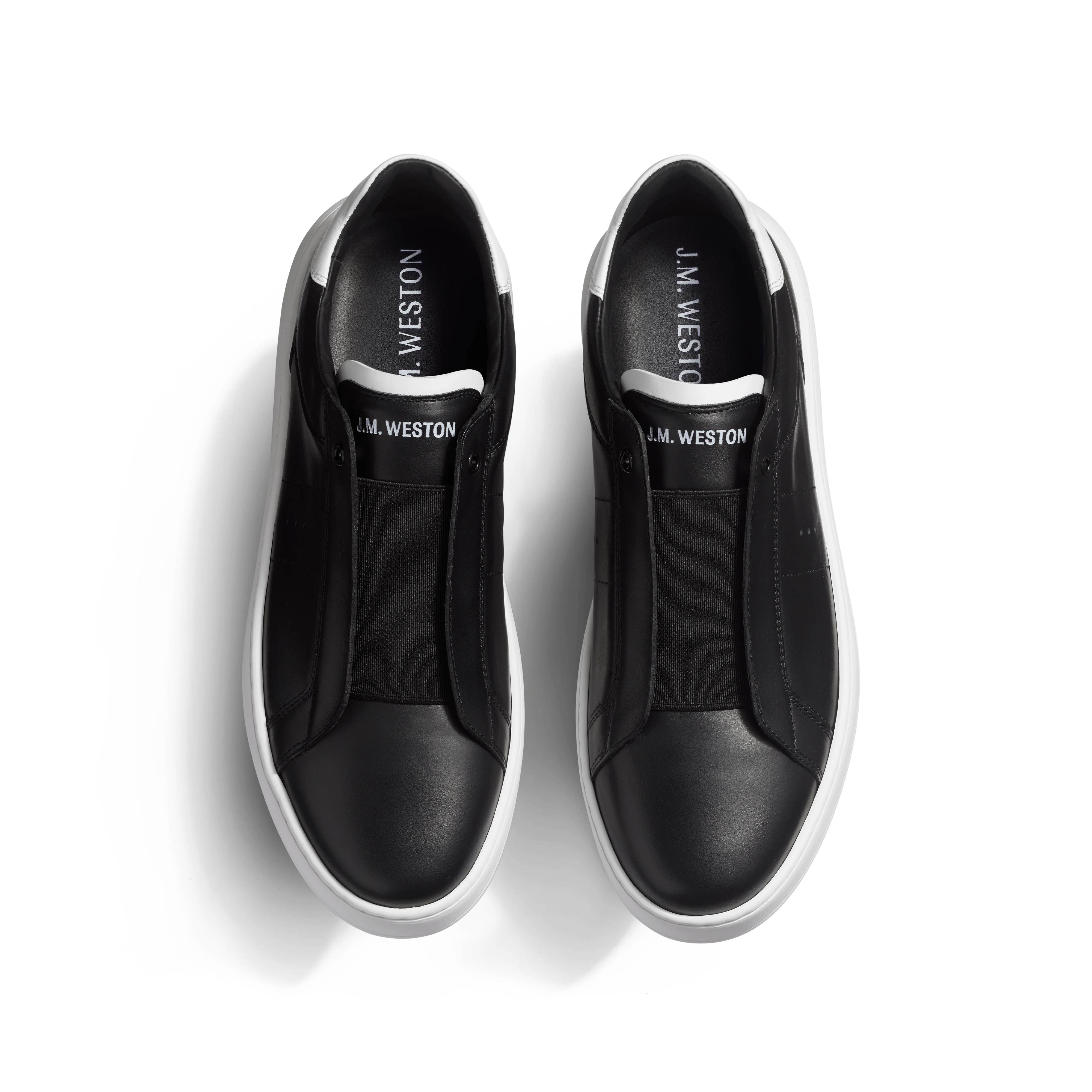 Basket On Time Elastique [cuir veau sport noir] - Image 3