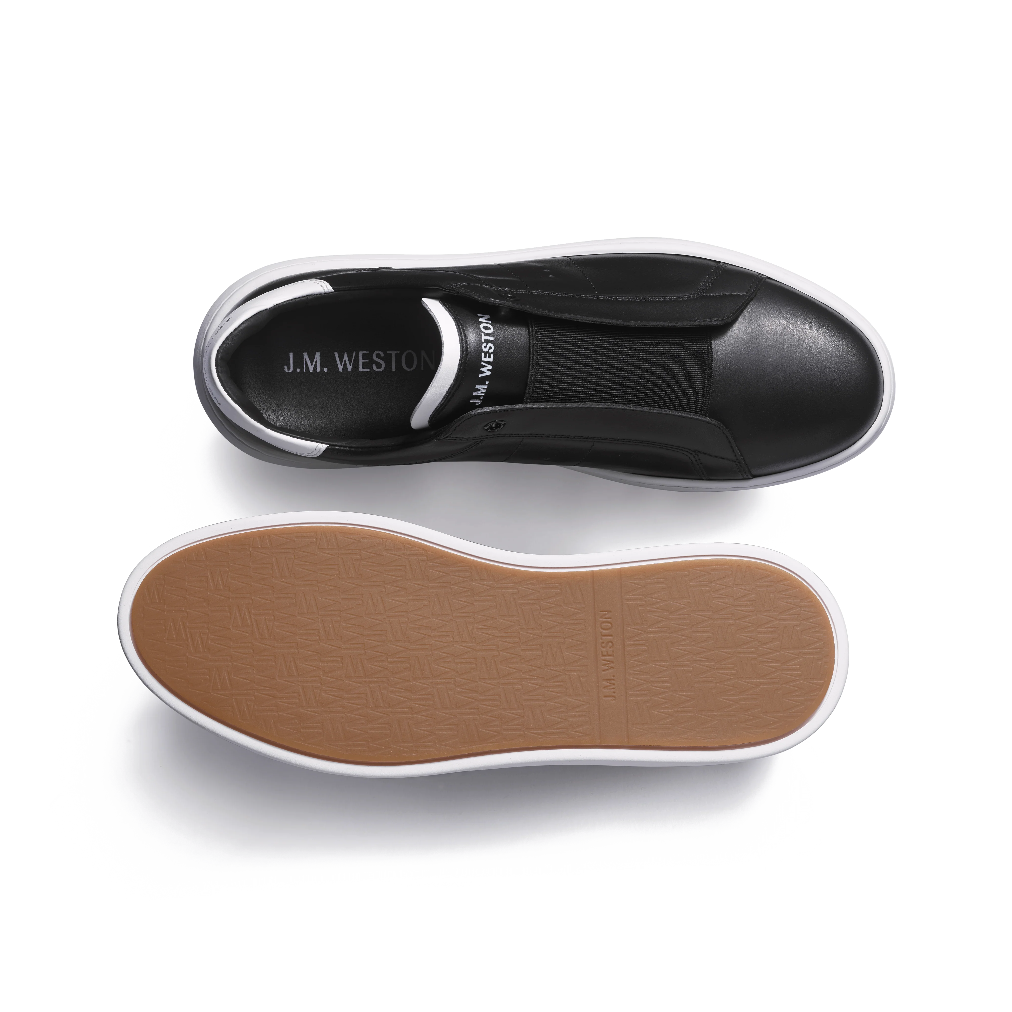 Basket On Time Elastique [cuir veau sport noir] - Image 4
