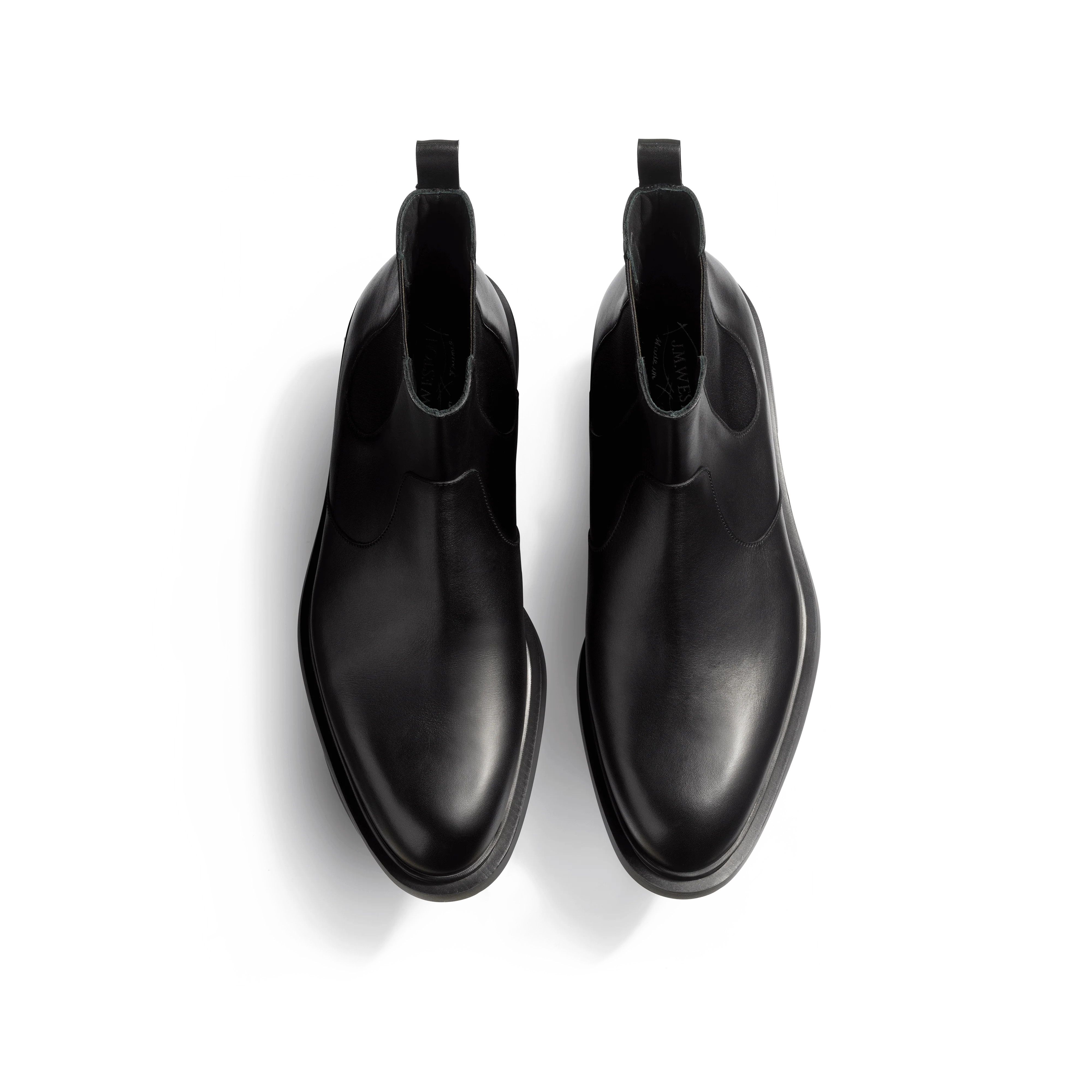 Bottine à élastique Walker [homme cuir veau lisse noir] - Image 3