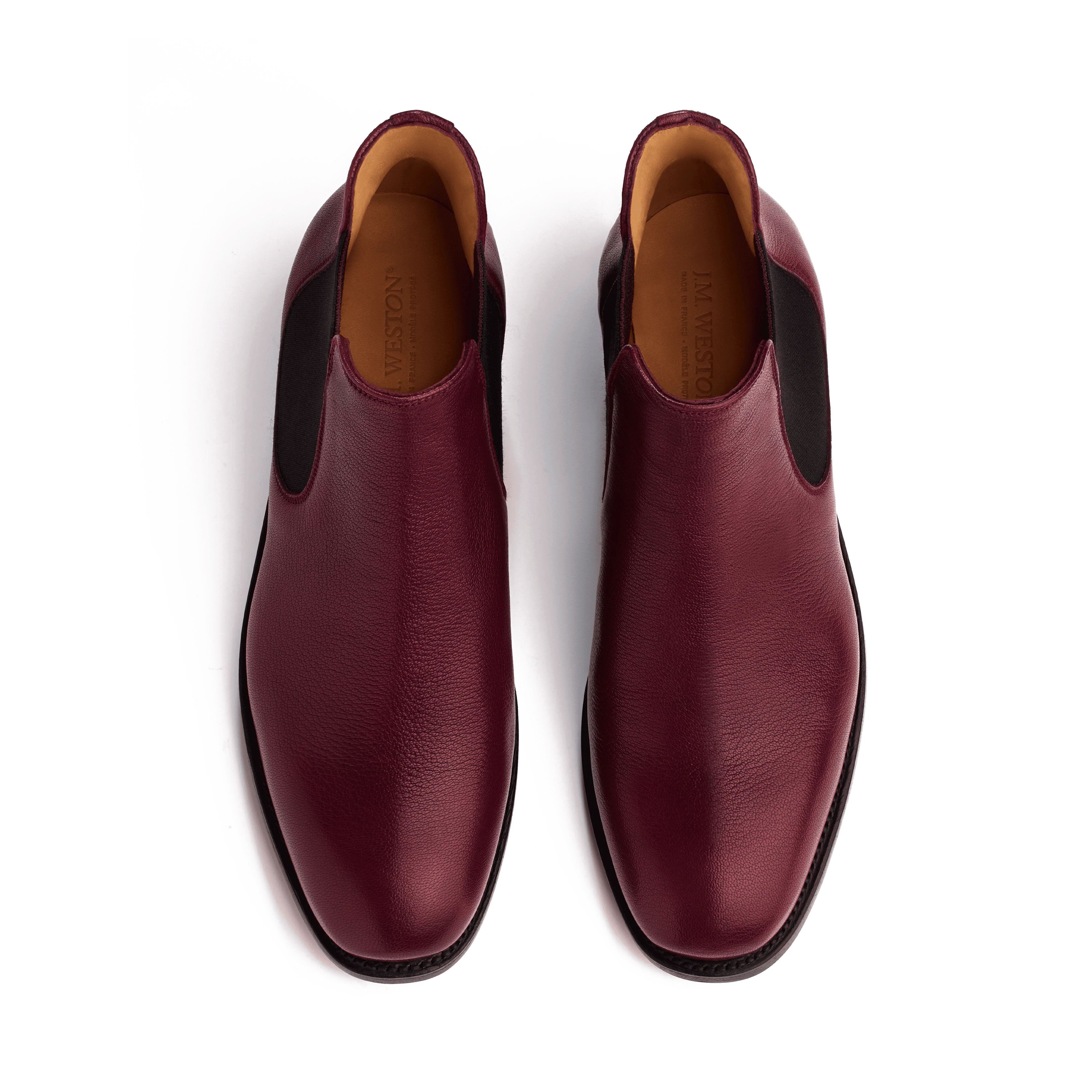 Bottine basse [femme cuir lisse bordeaux] - Image 3