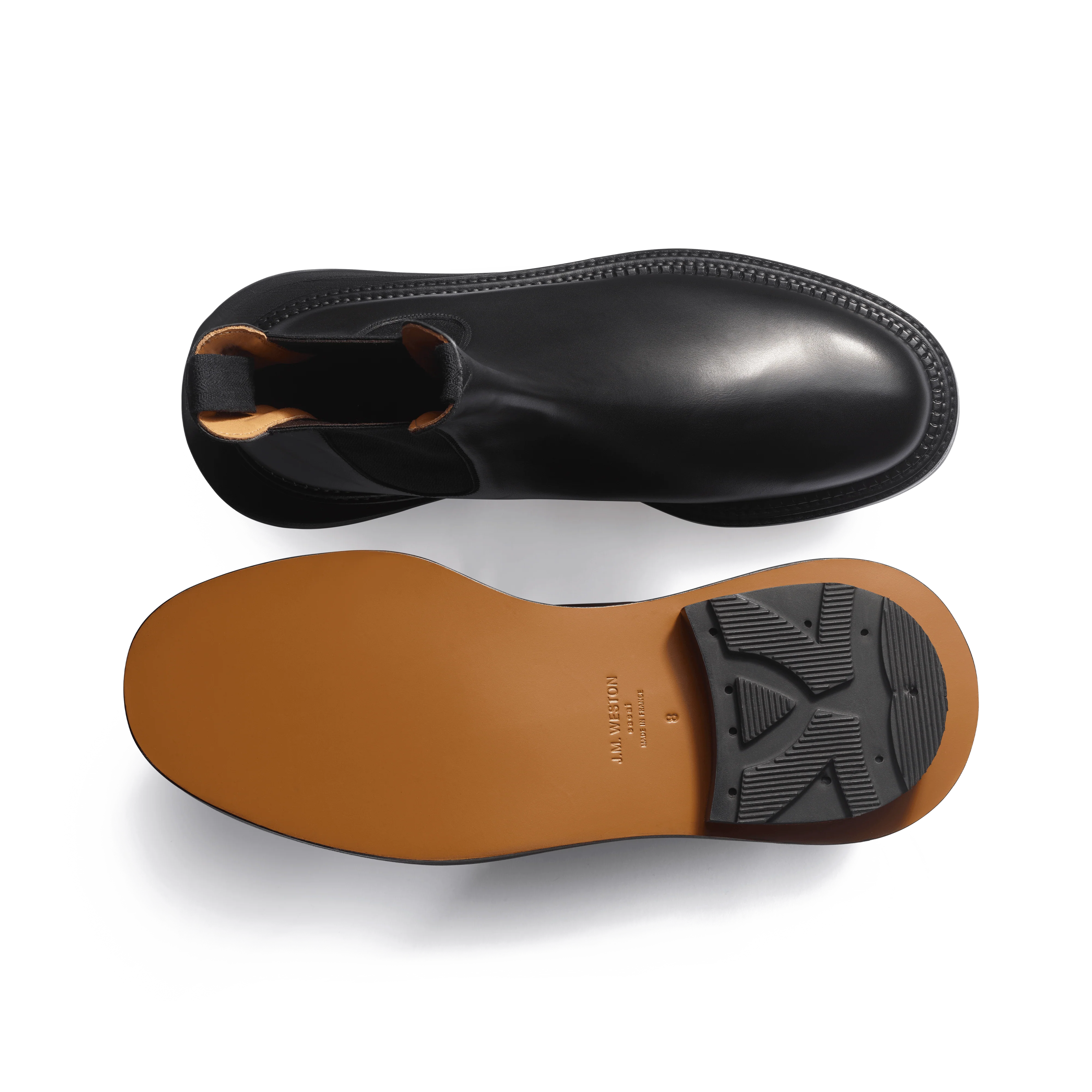 Bottine Cambre J.M. Weston x sacai [cuir veau box noir] - Image 4