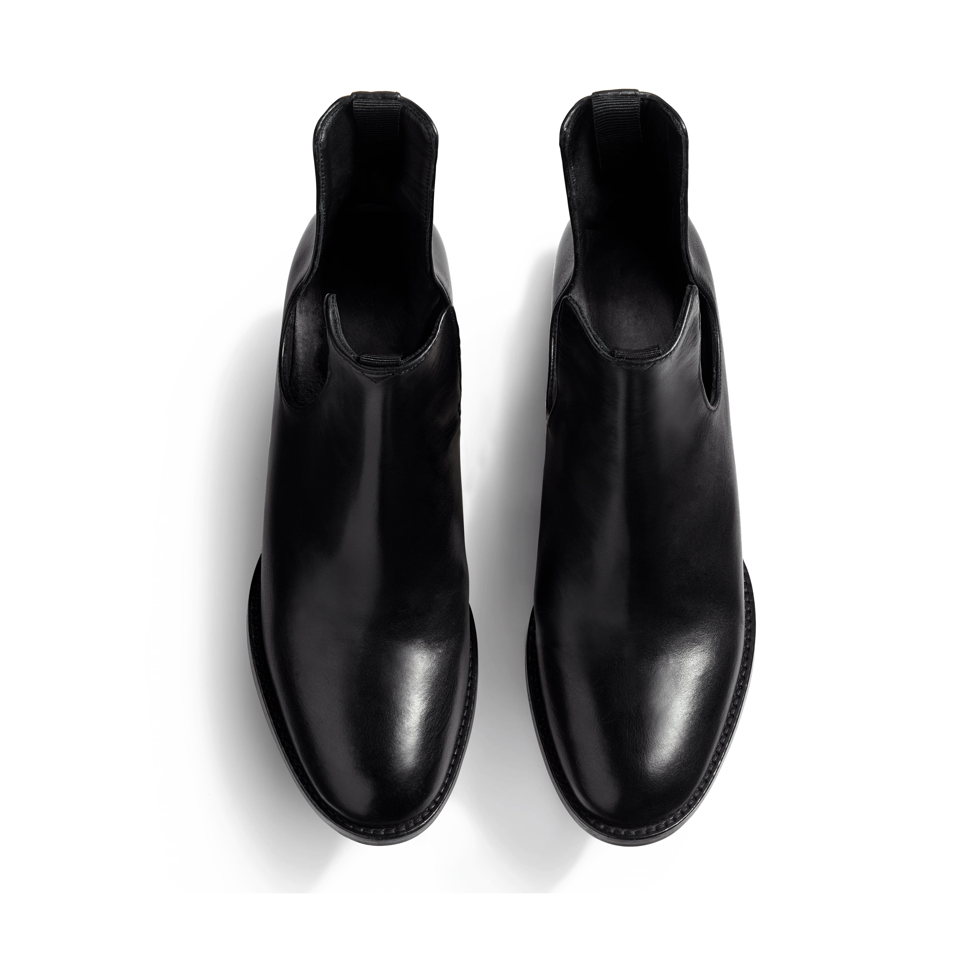 Bottine Cambre sans élastique à talon 9,5cm [femme cuir lisse noir] - Image 3