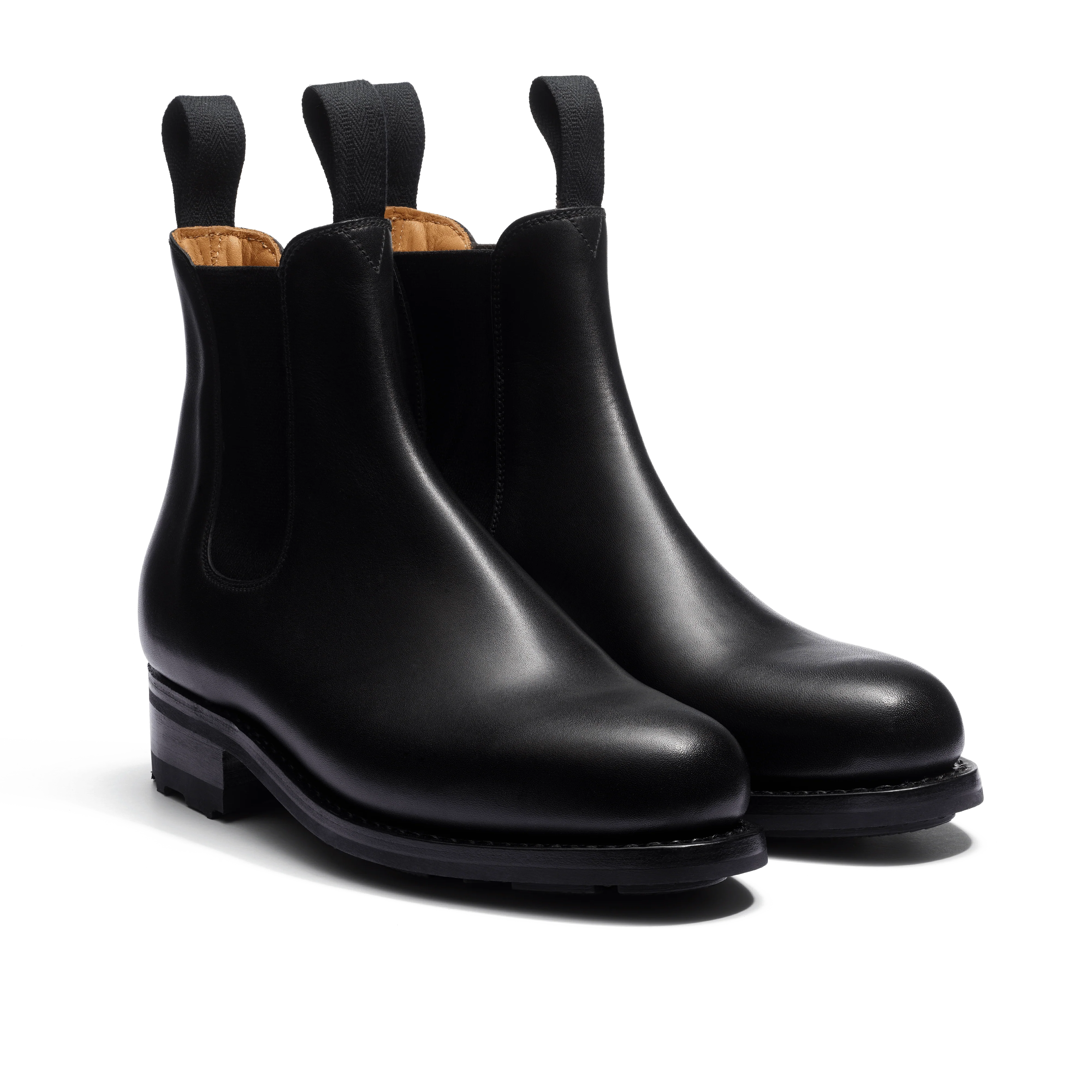 Bottine Cambre semelle tout terrain [femme cuir veau lisse noir] - Image 2