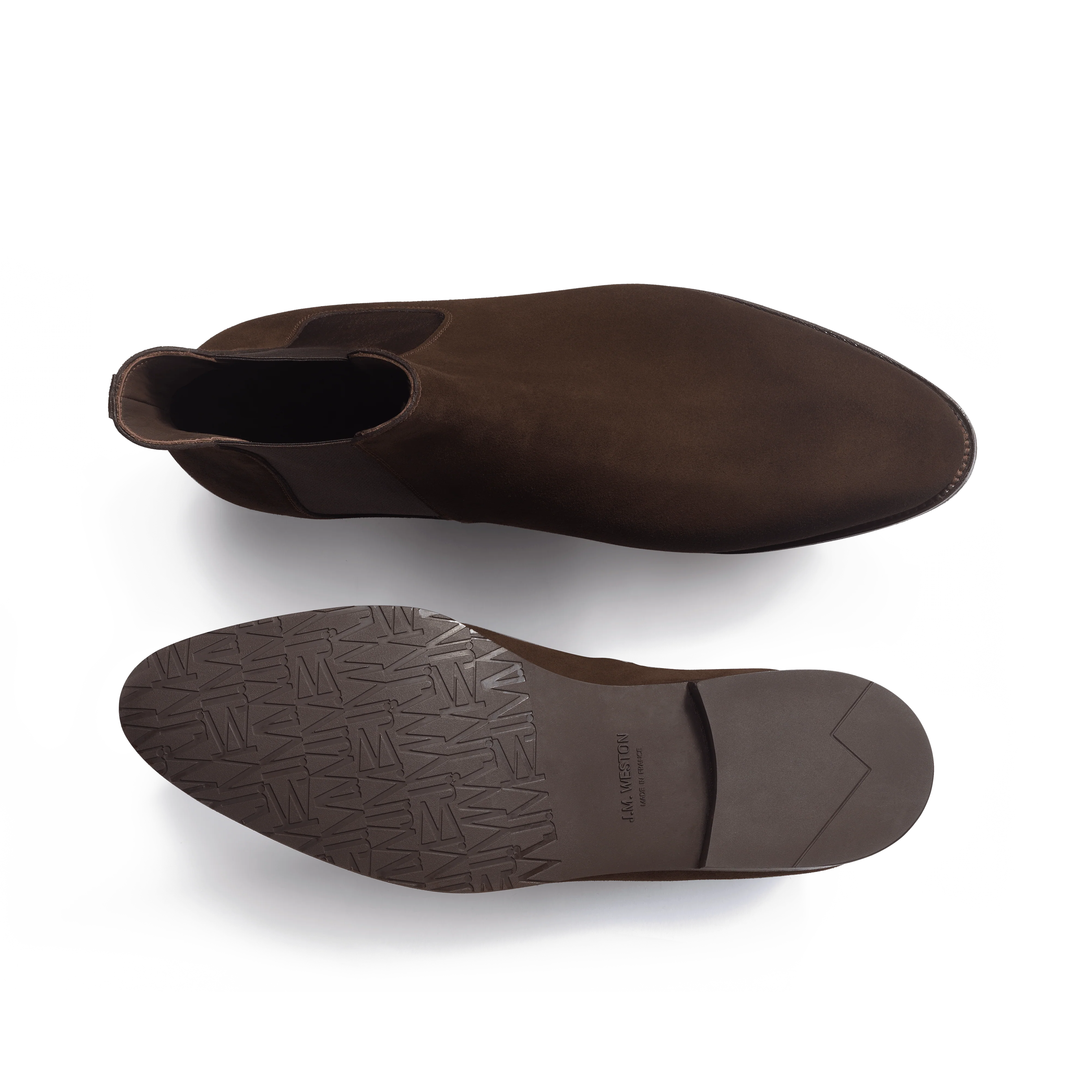 Bottine Chelsea Edouard [Homme velours marron] - Image 4