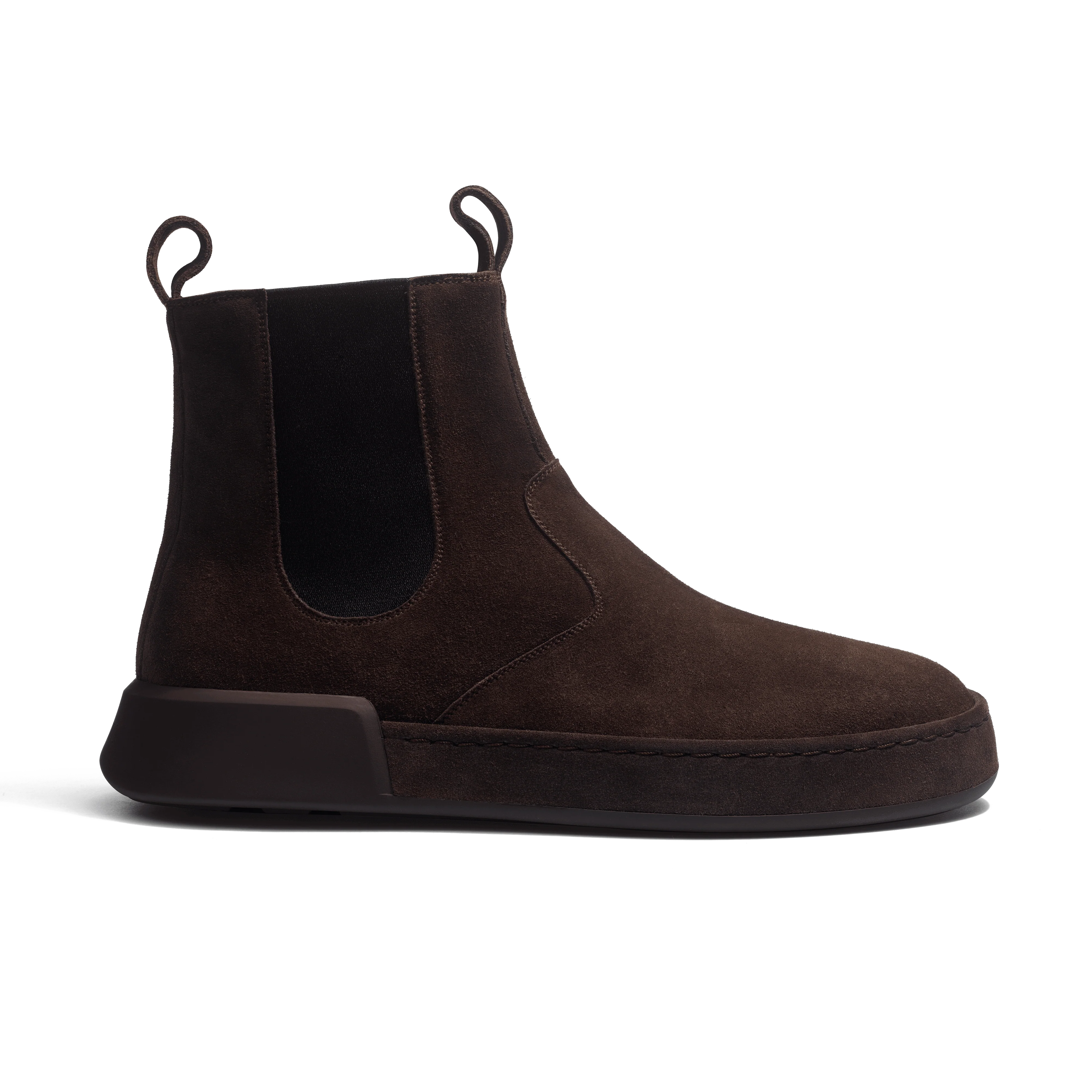 Bottine Chelsea On Weekend [cuir veau velours marron foncé]