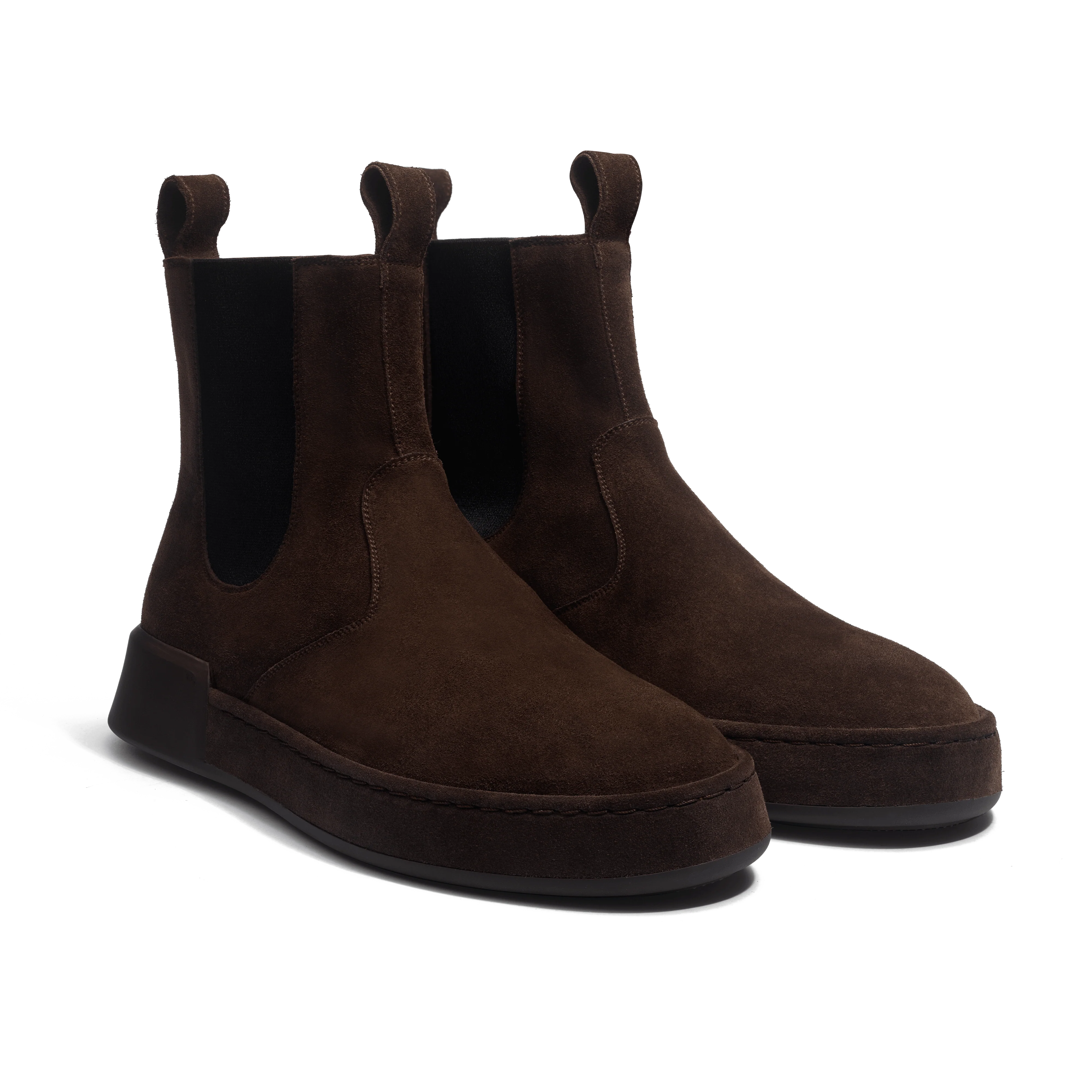 Bottine Chelsea On Weekend [cuir veau velours marron foncé] - Image 2