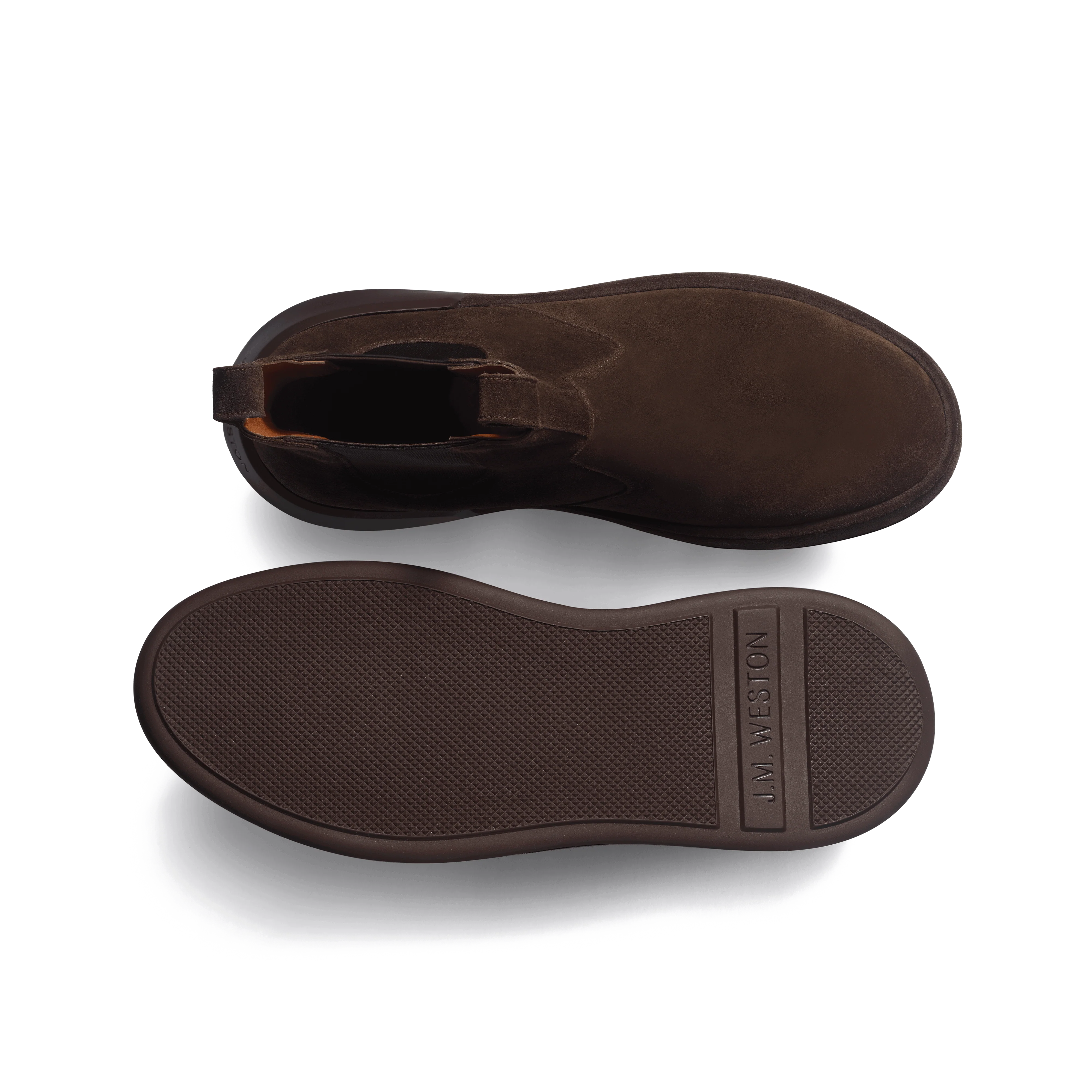 Bottine Chelsea On Weekend [cuir veau velours marron foncé] - Image 4