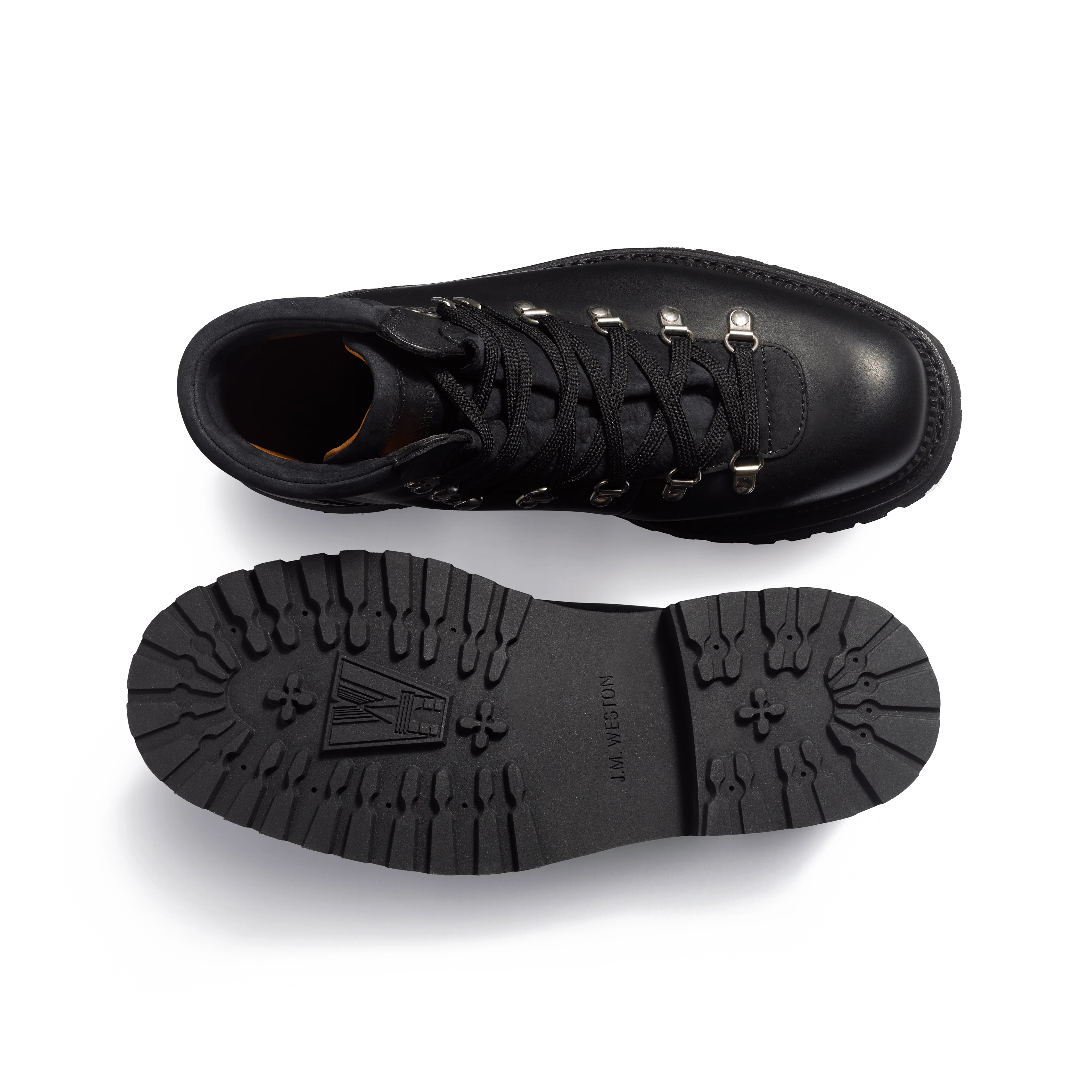 Bottine de Montagne GRW [homme cuir veau gras noir et nubuck noir] - Image 4
