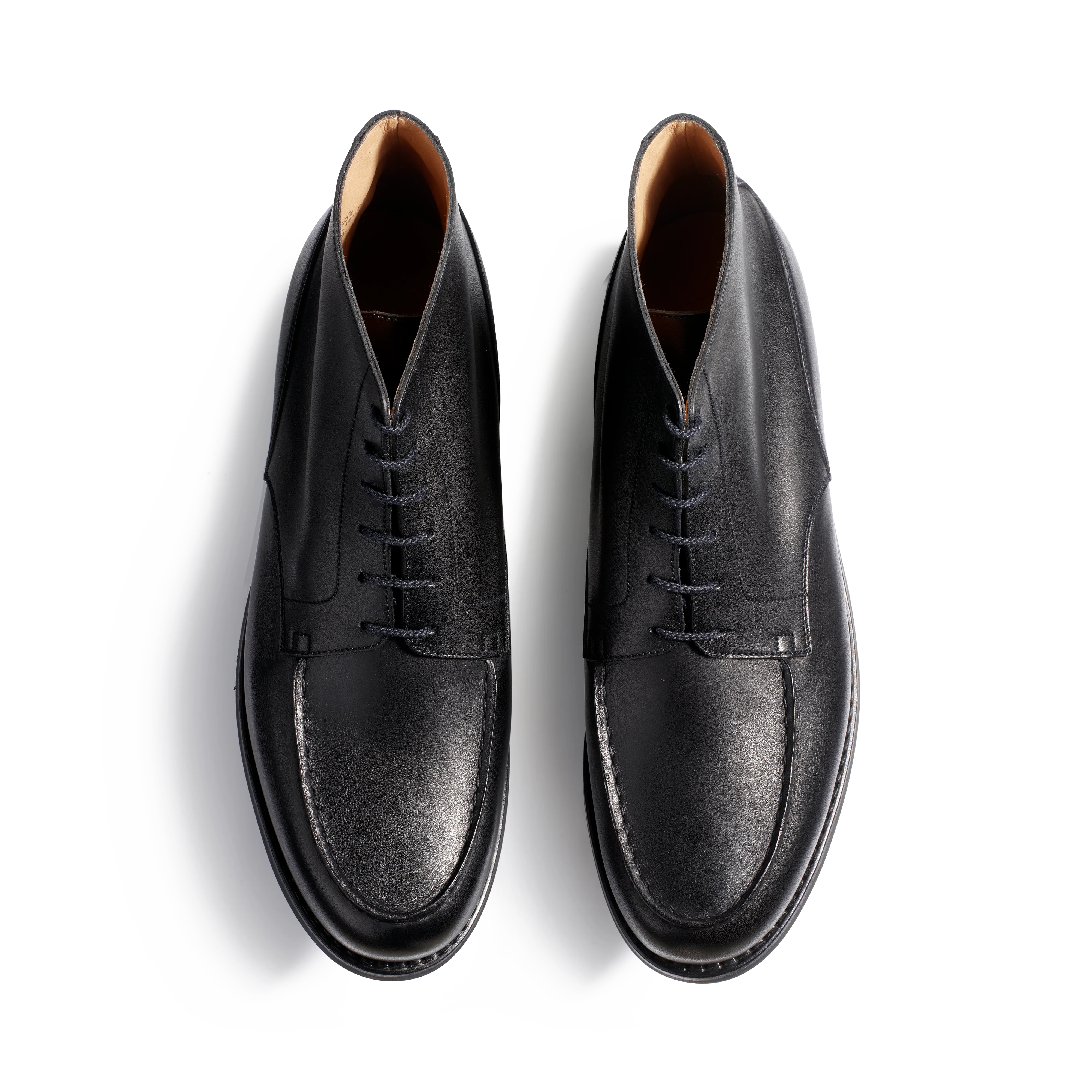 Bottine Derby golf montant [homme cuir lisse noir] - Image 3