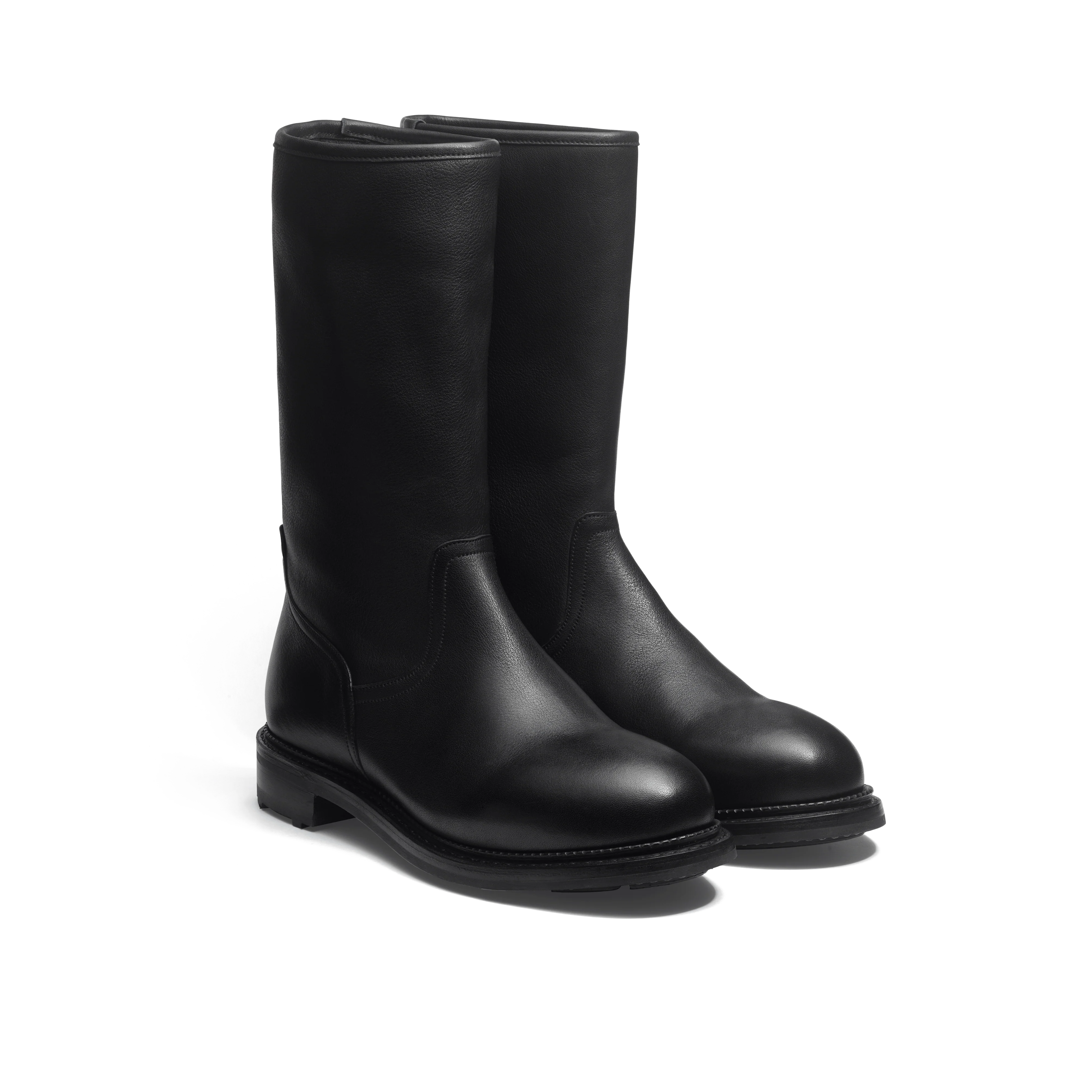 Bottine Pompier [mixte cuir veau hydrofuge noir] - Image 2