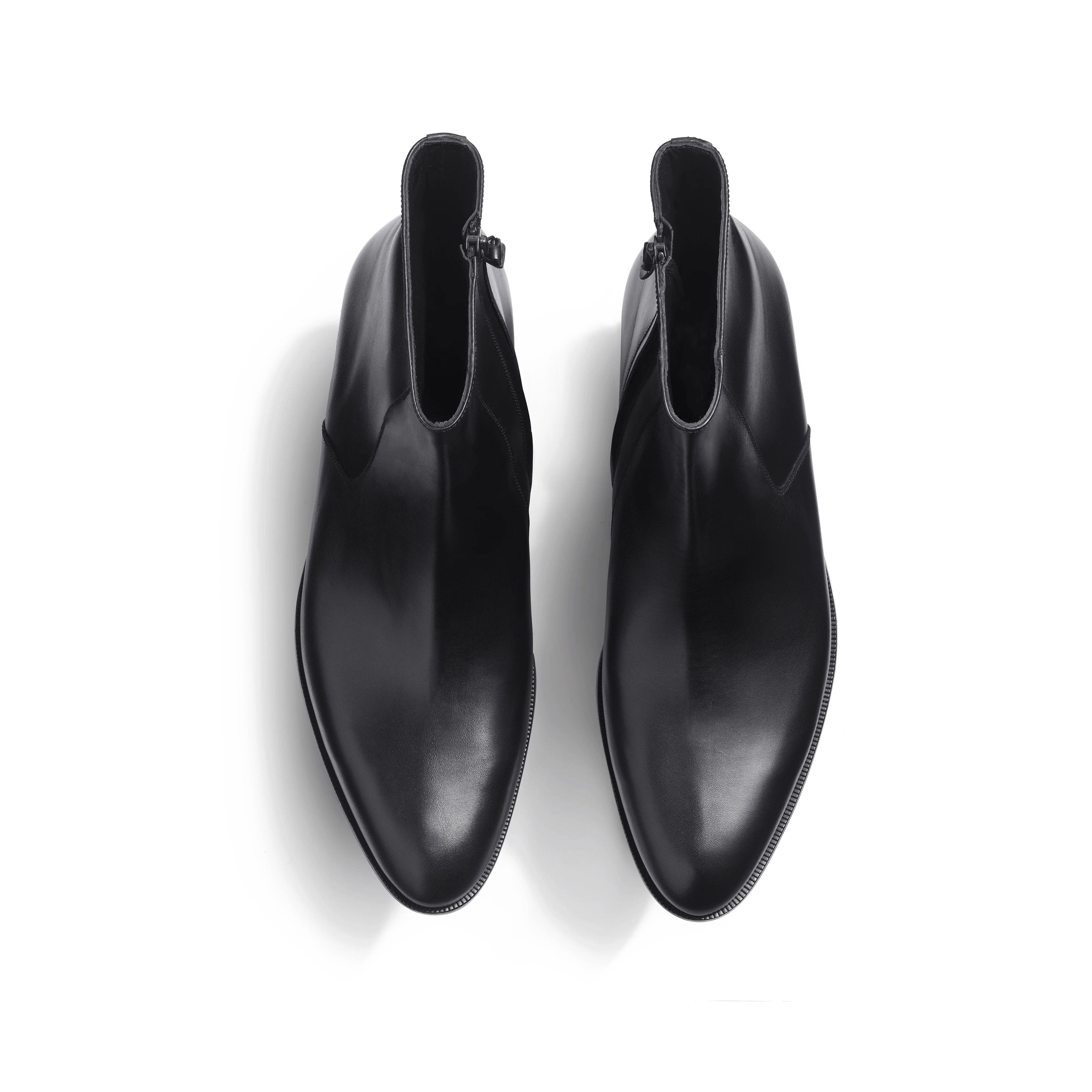 Bottine zippée West [homme cuir lisse noir] - Image 3