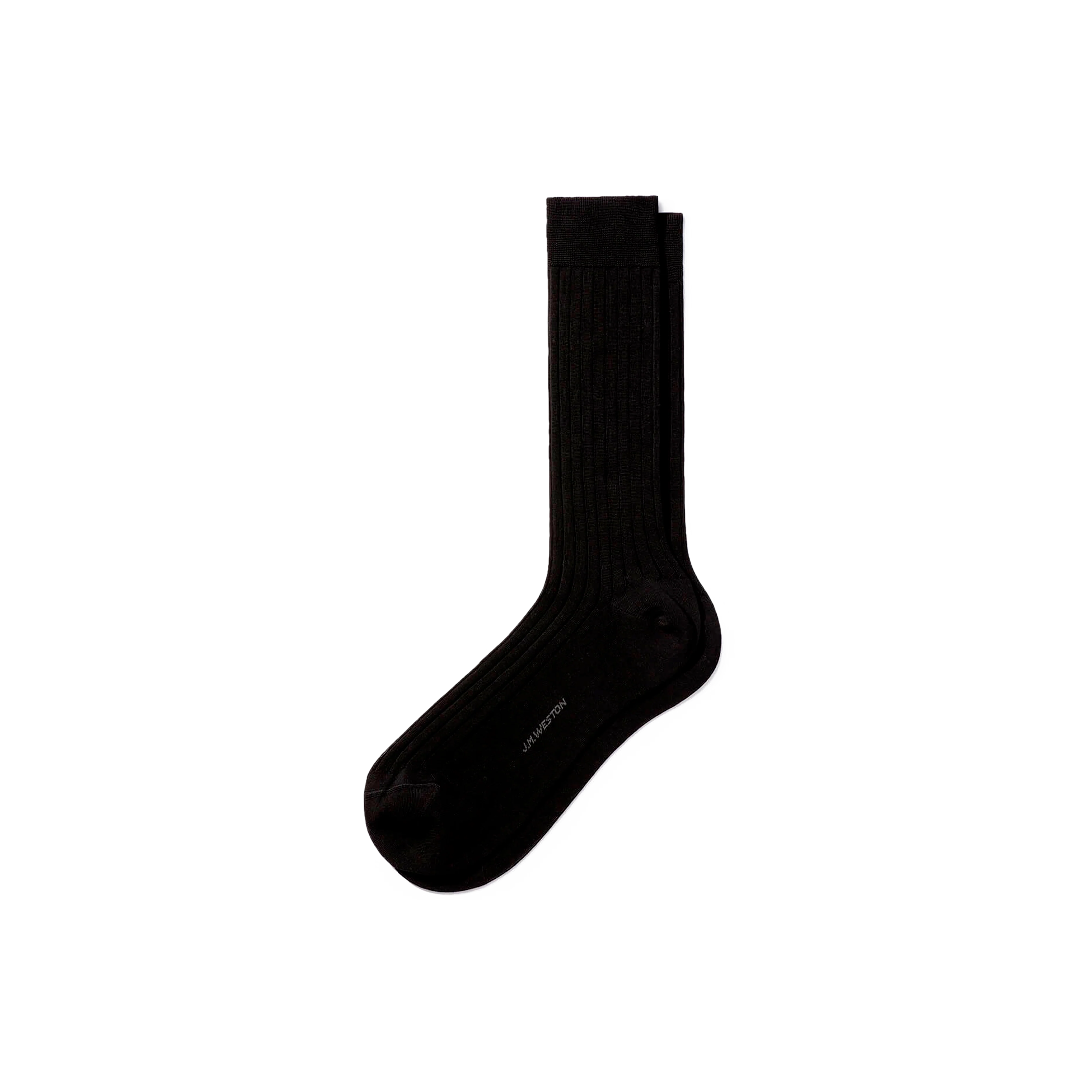 Chaussettes Fil d'Ecosse courtes [Coton noir]