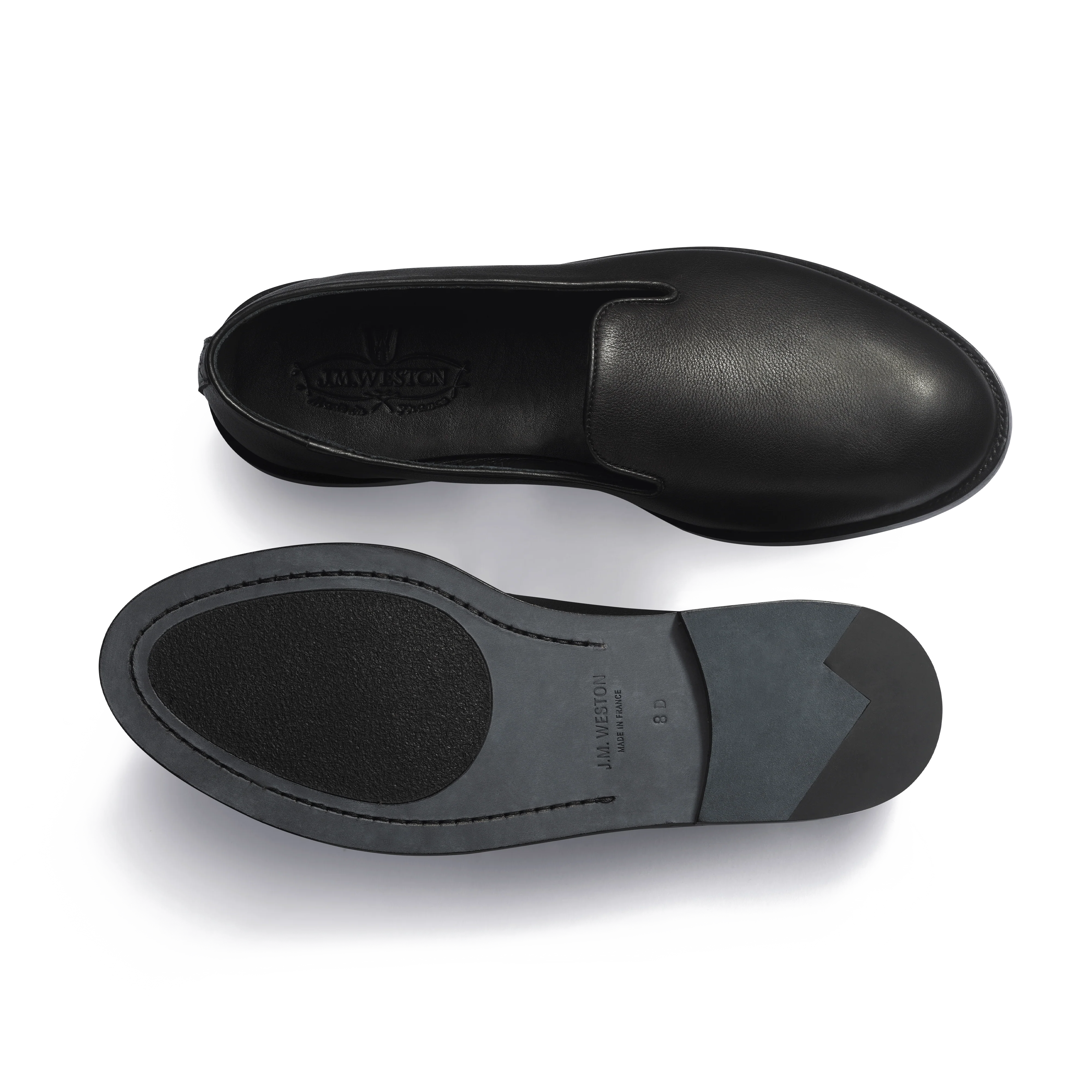 Chausson Wakey [homme cuir veau souple noir] - Image 4