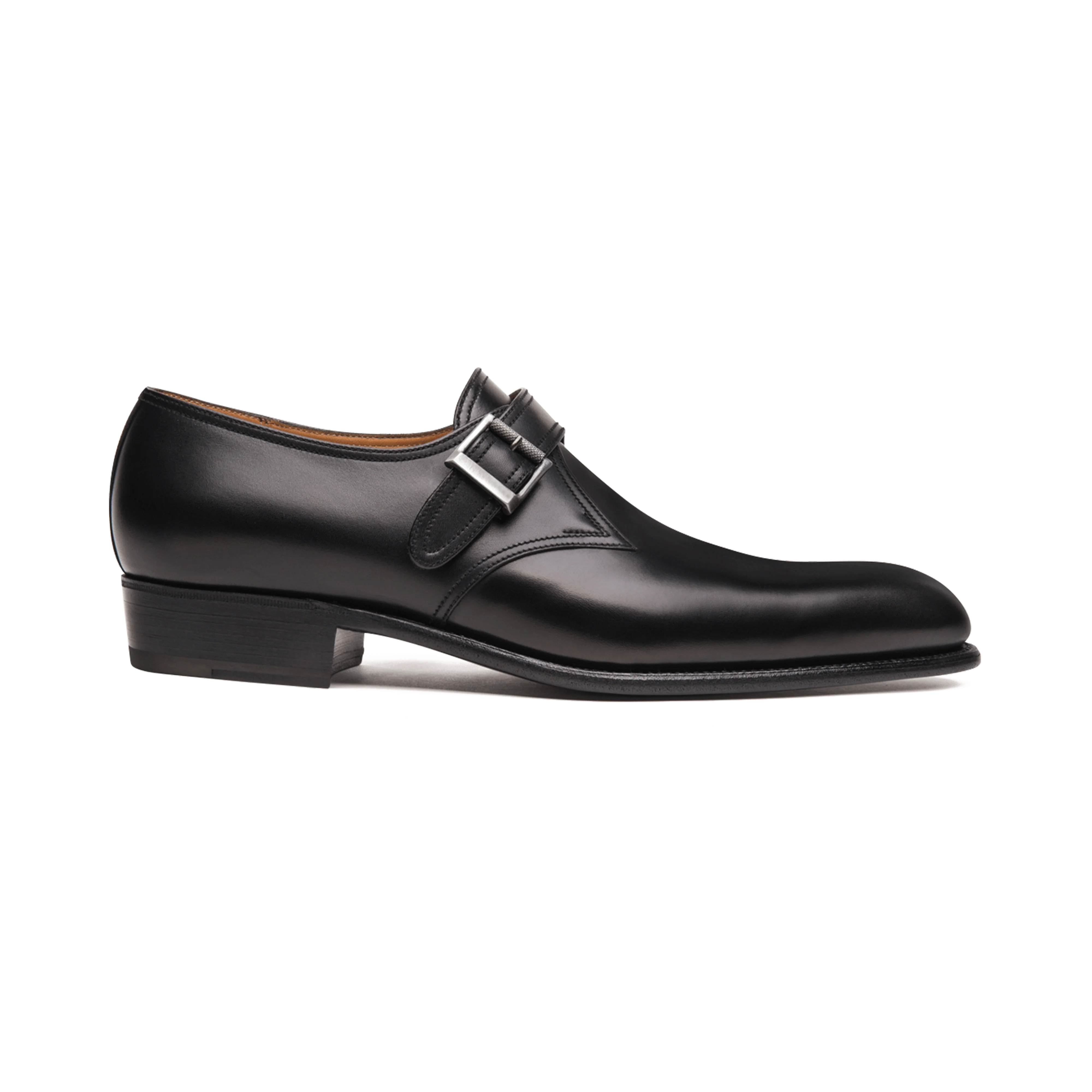 Derby boucle Flore [homme cuir lisse noir]