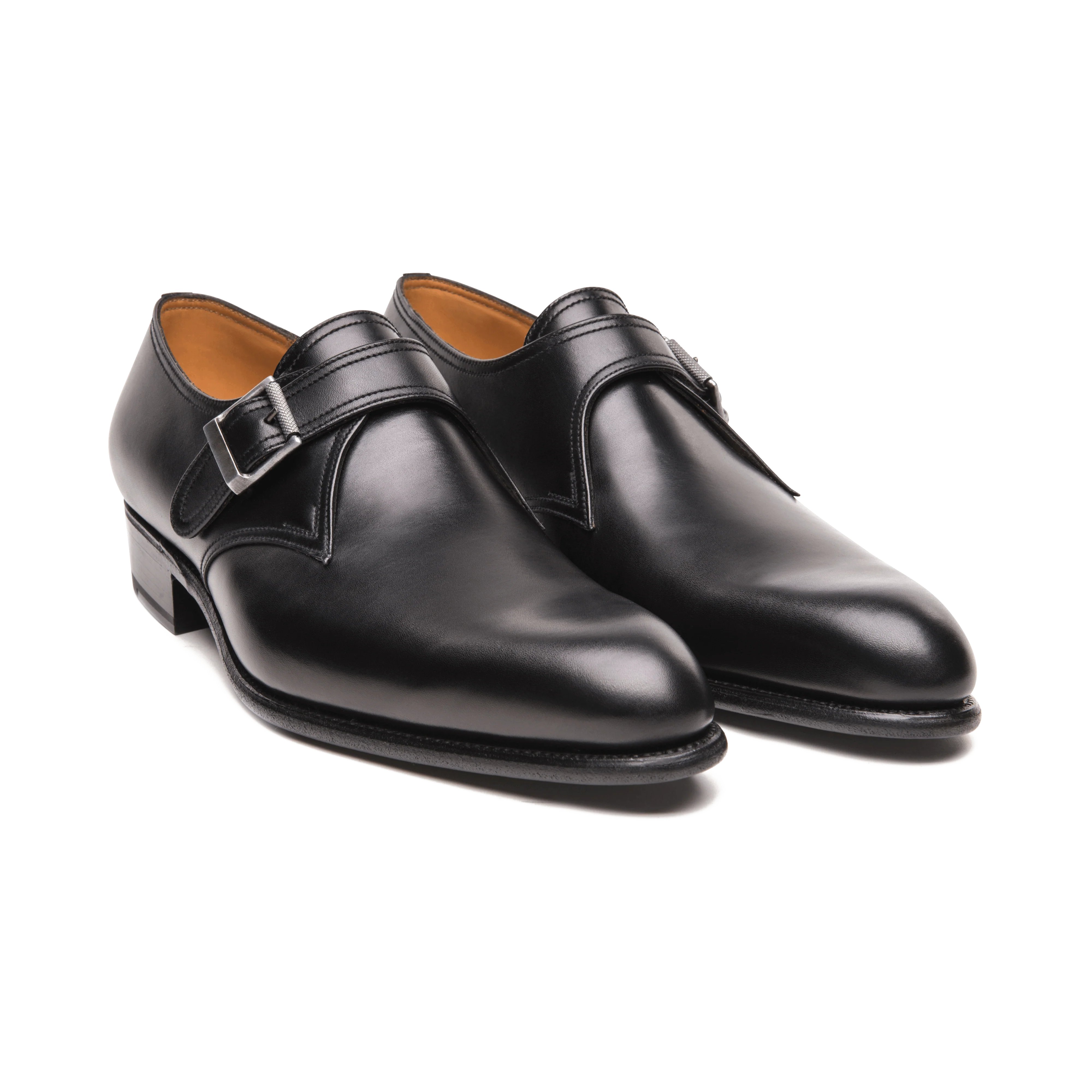 Derby boucle Flore [homme cuir lisse noir] - Image 2