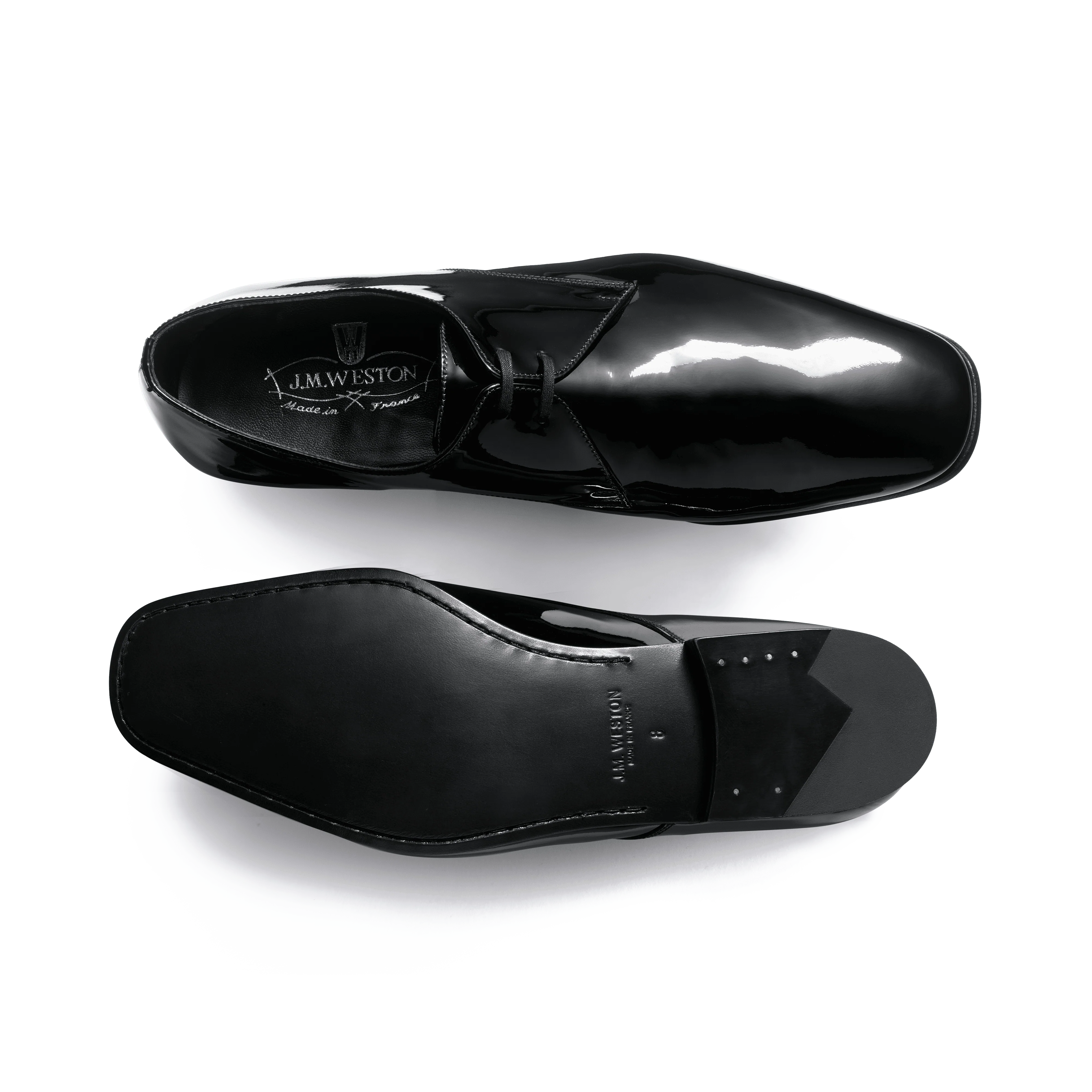 Derby Cannes [homme cuir vernis noir] - Image 4