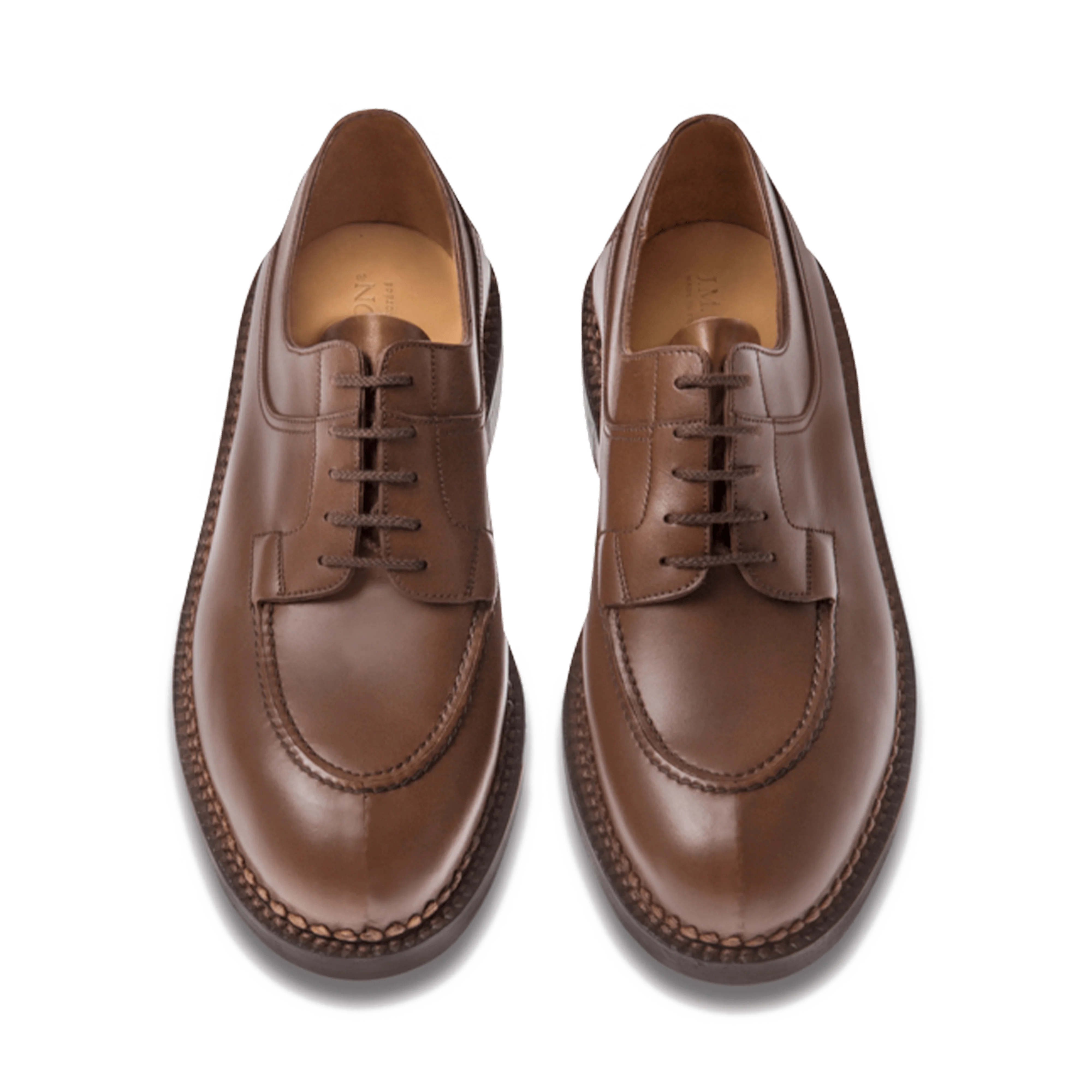 Derby Chasse [homme cuir lisse finition russia marron chene] - Image 3
