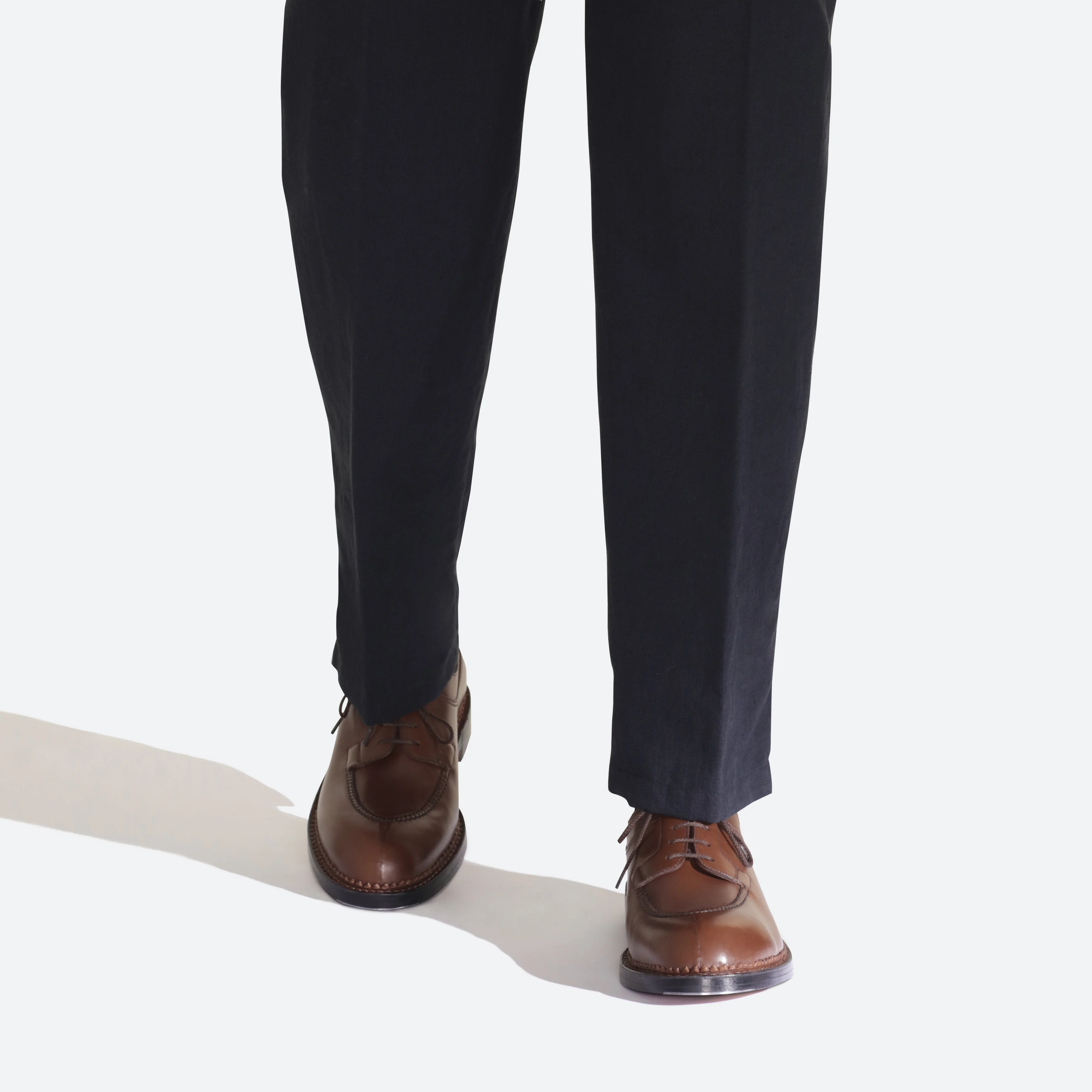 Derby Chasse [homme cuir lisse finition russia marron chene] - Image 5