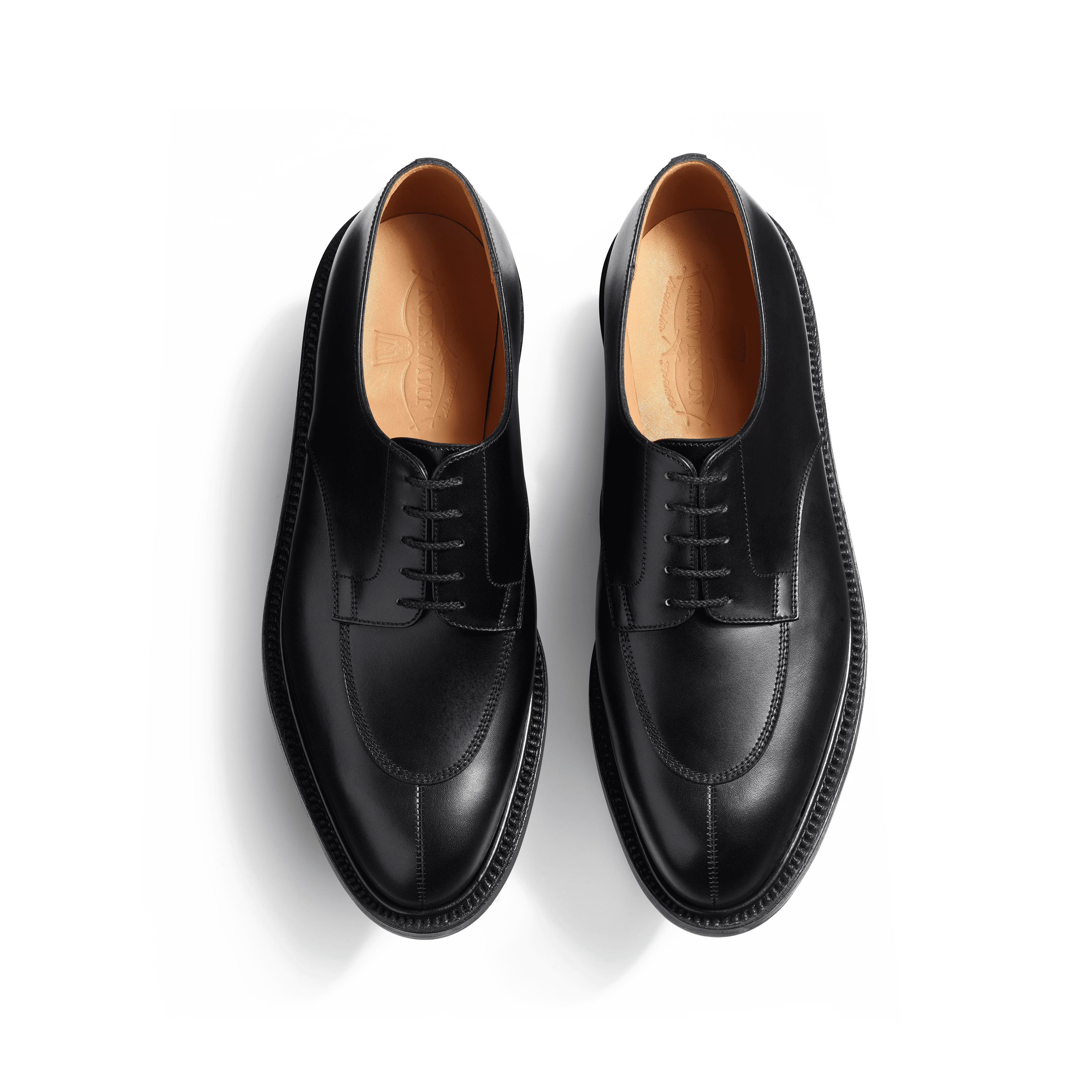 Derby demi-chasse [homme cuir lisse noir] - Image 3