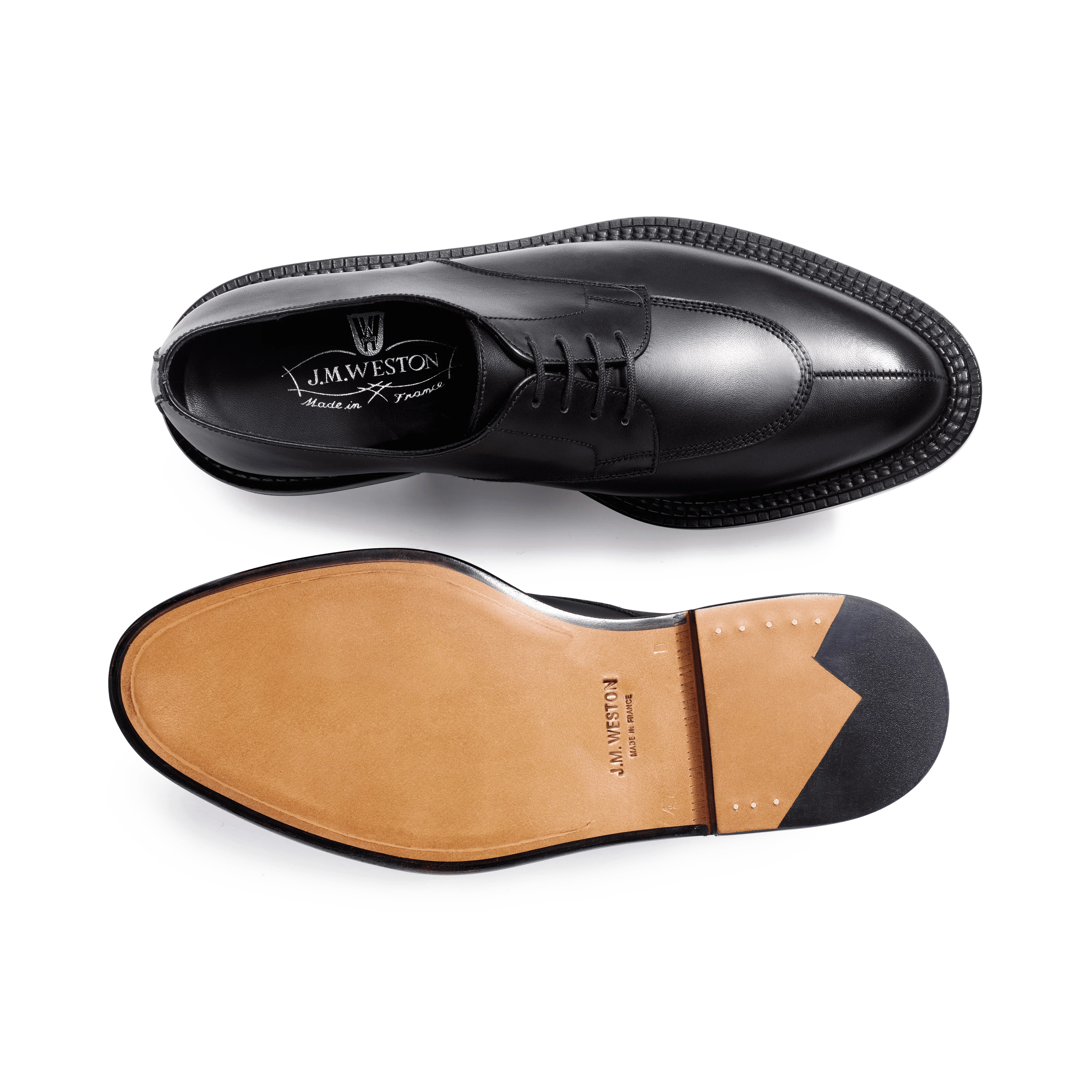 Derby demi-chasse Daphné [femme cuir lisse noir] - Image 4