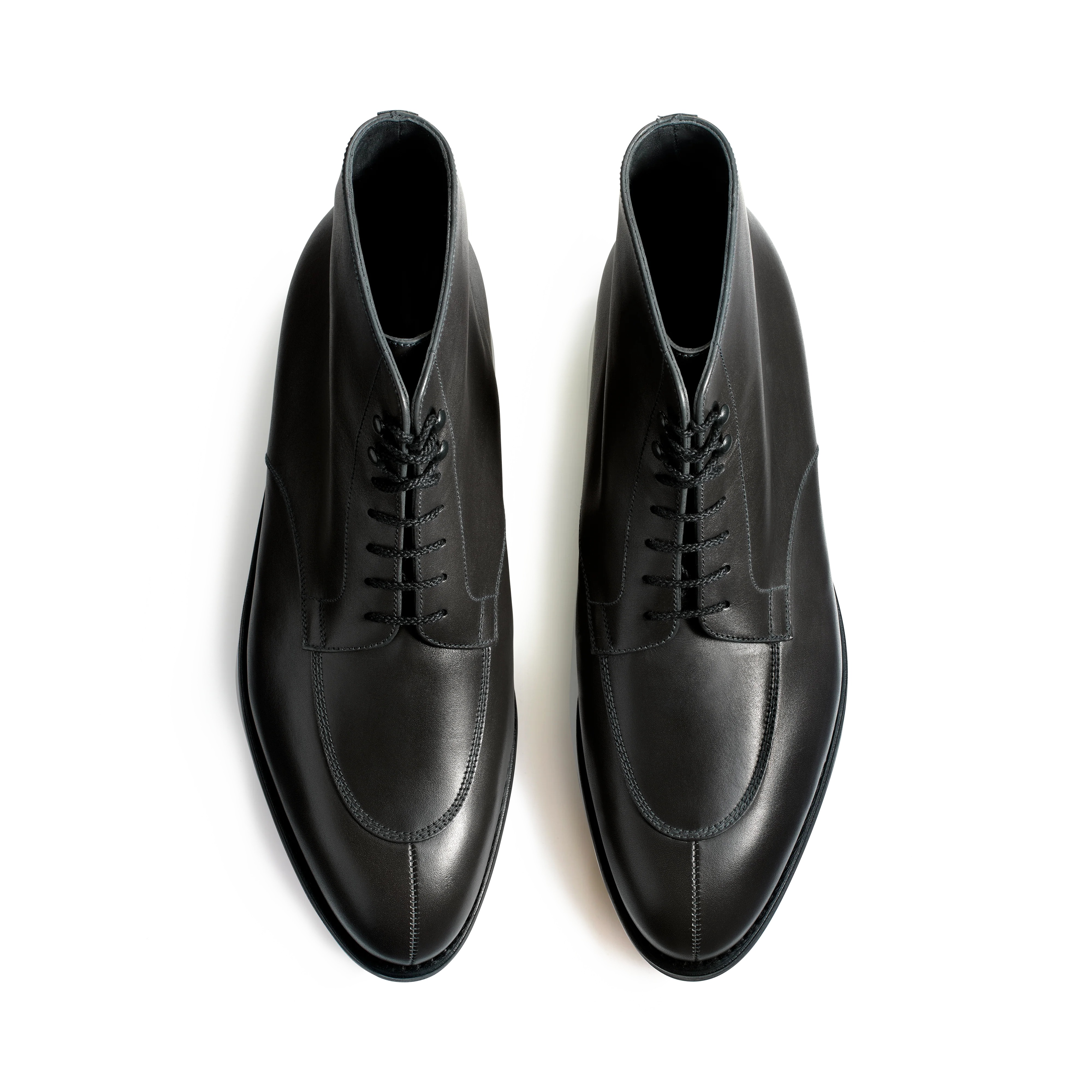 Derby Demi-chasse montant [homme cuir lisse gris] - Image 3