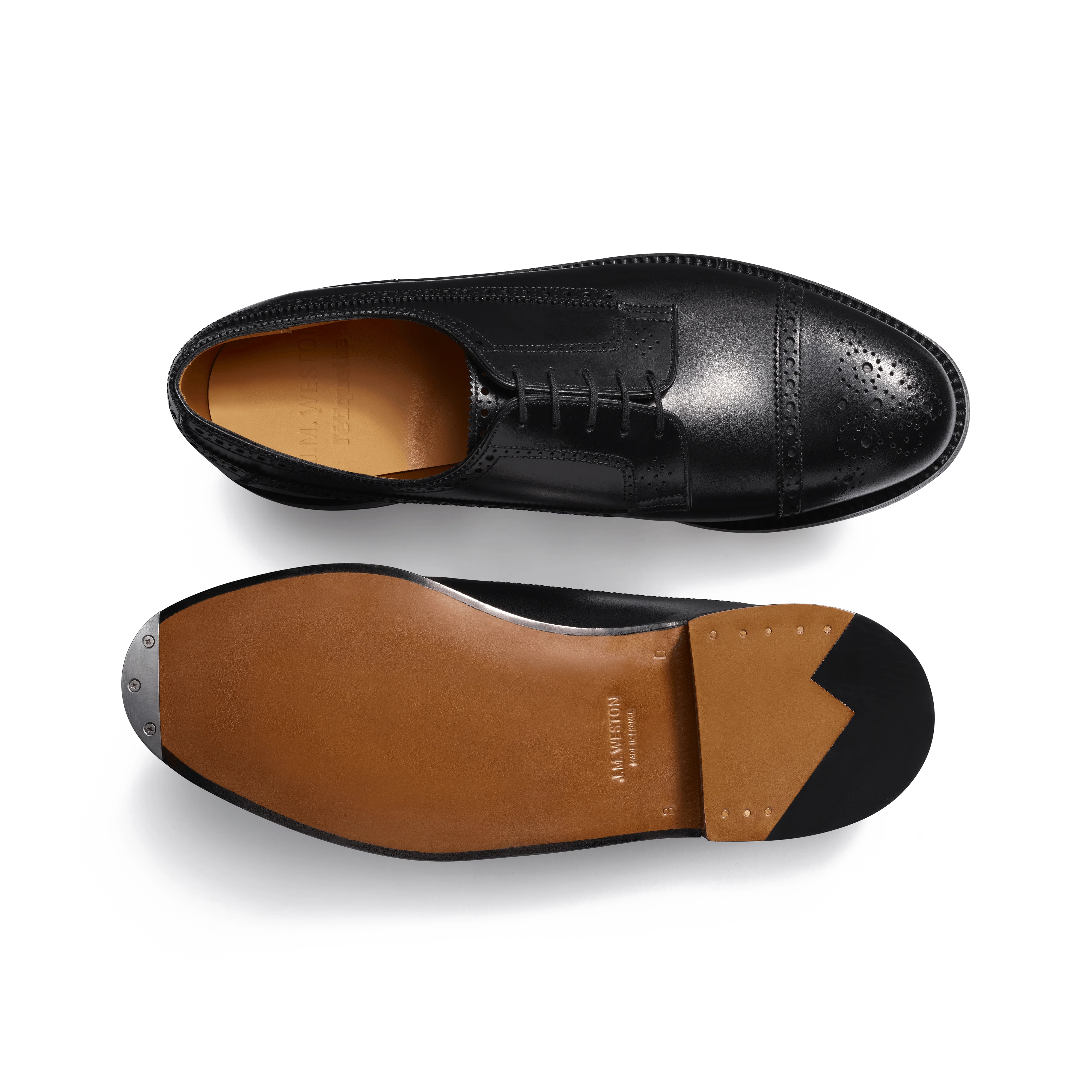 Derby Diplomate L'Étiquette x J.M. Weston [homme cuir veau box noir] - Image 4