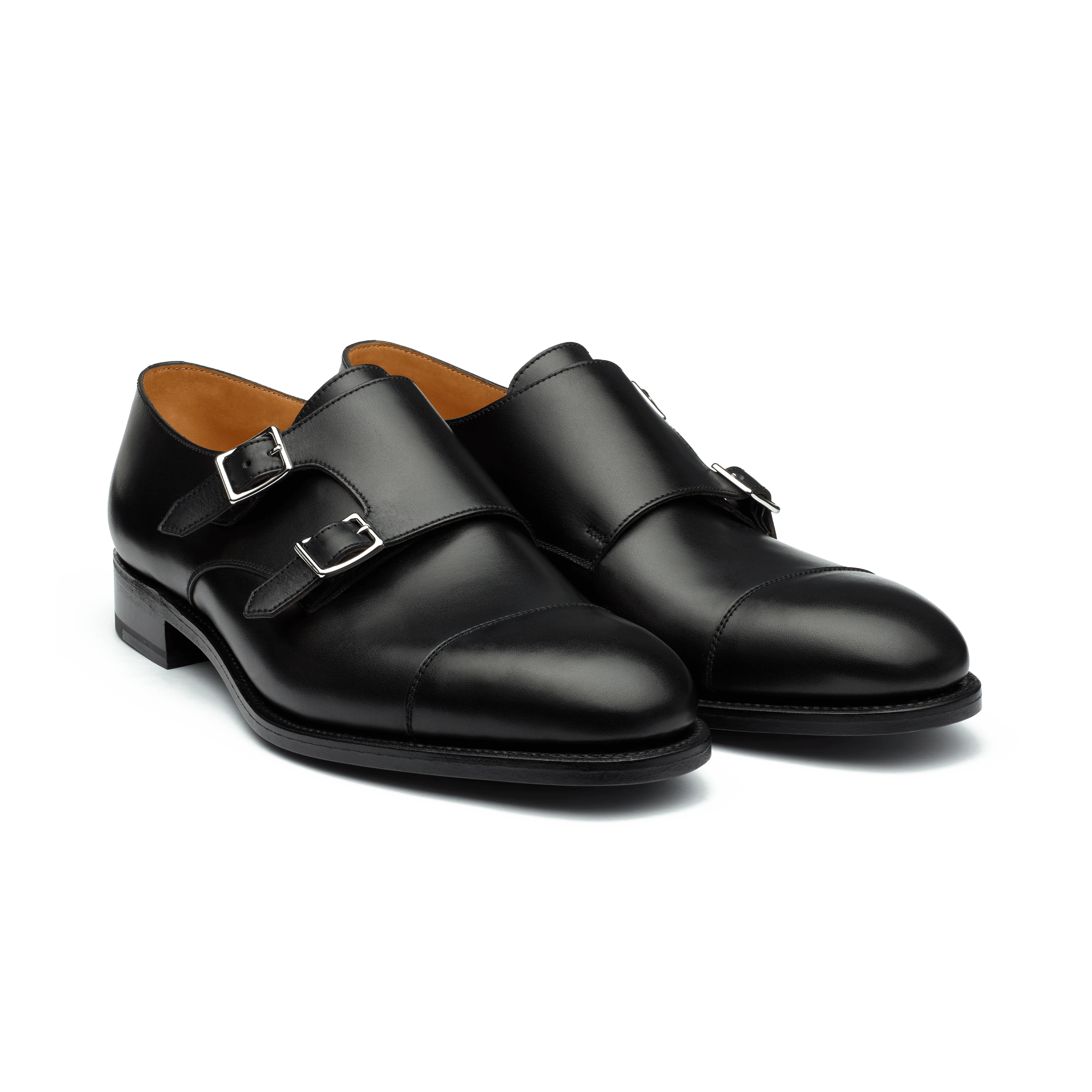 Derby Double boucle [homme cuir lisse noir] - Image 2