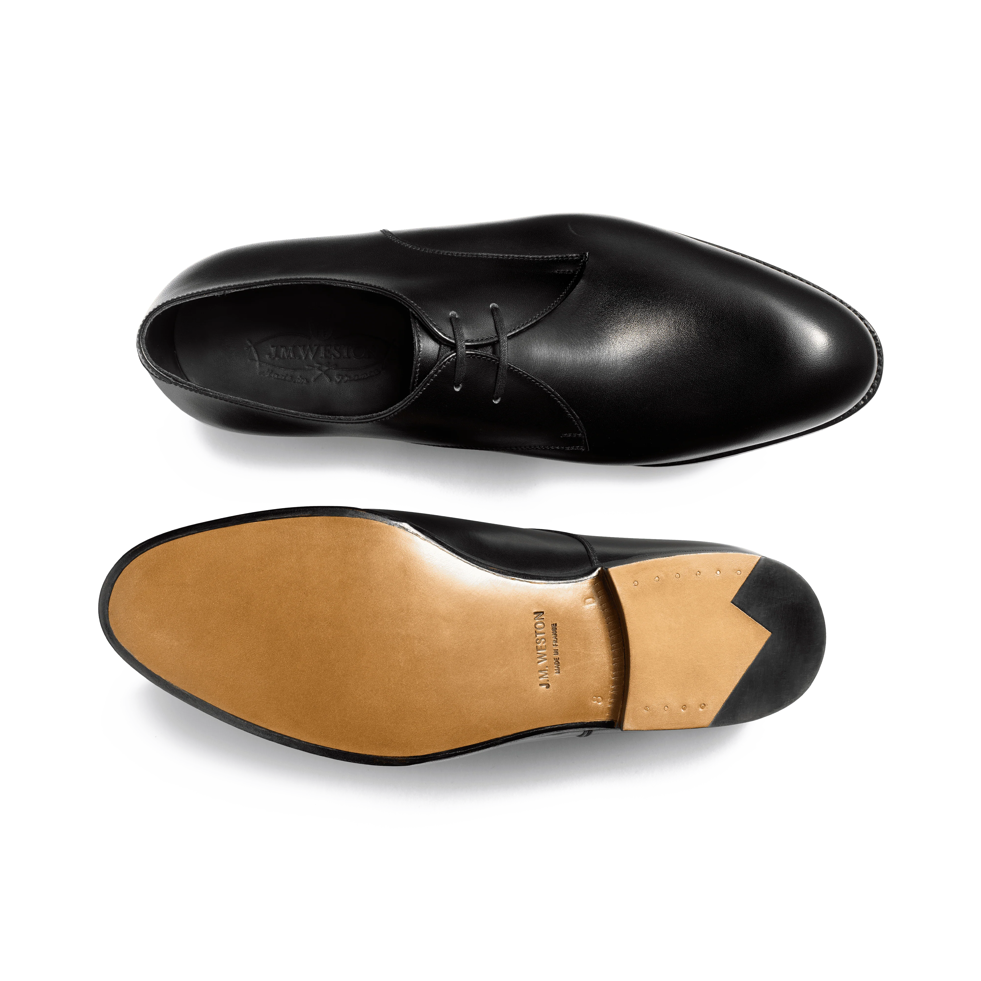 Derby Edouard [homme cuir lisse noir] - Image 4