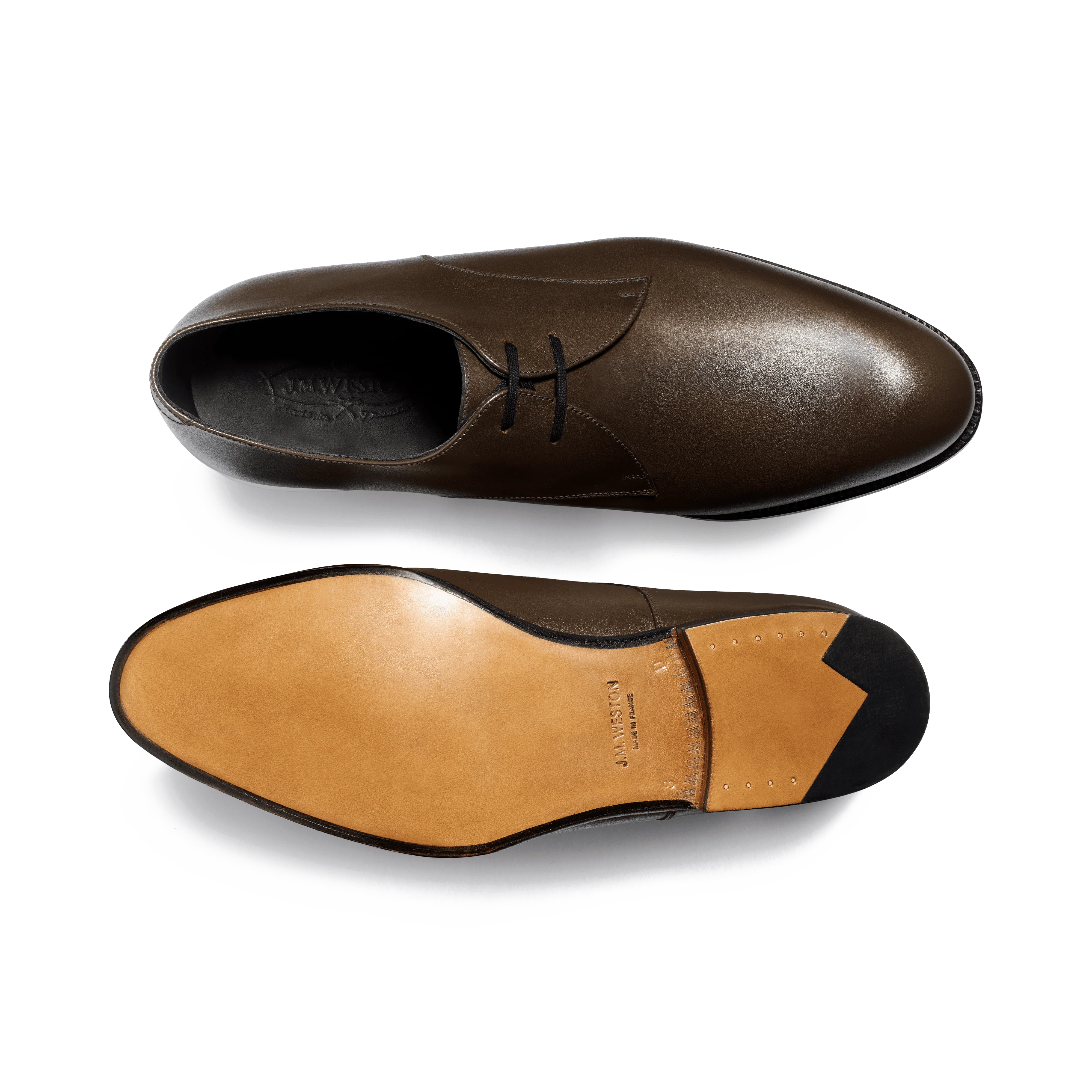 Derby Edouard [homme cuir lisse marron terre d'ombre] - Image 4