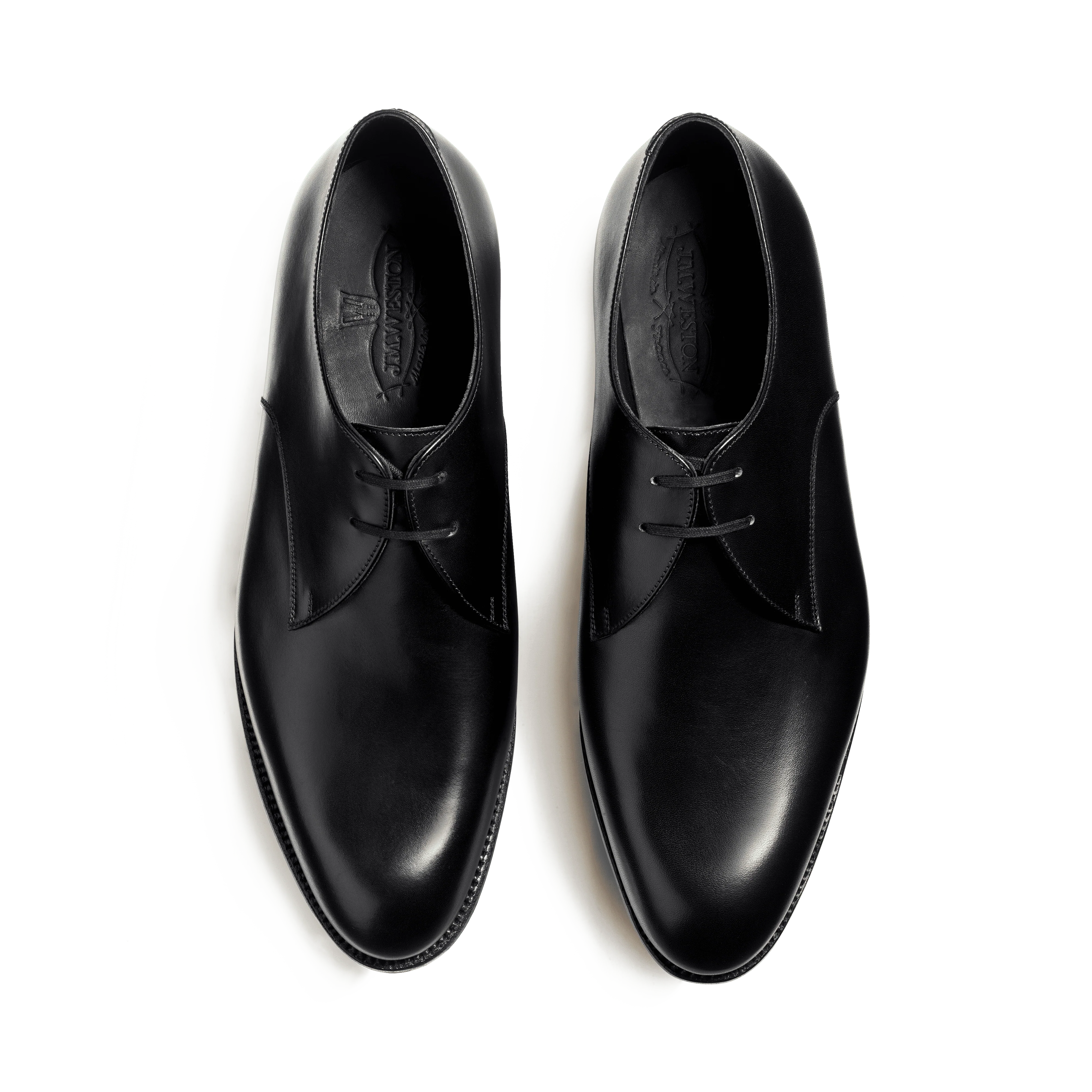 Derby Edouard semelle gomme [homme cuir lisse noir] - Image 3
