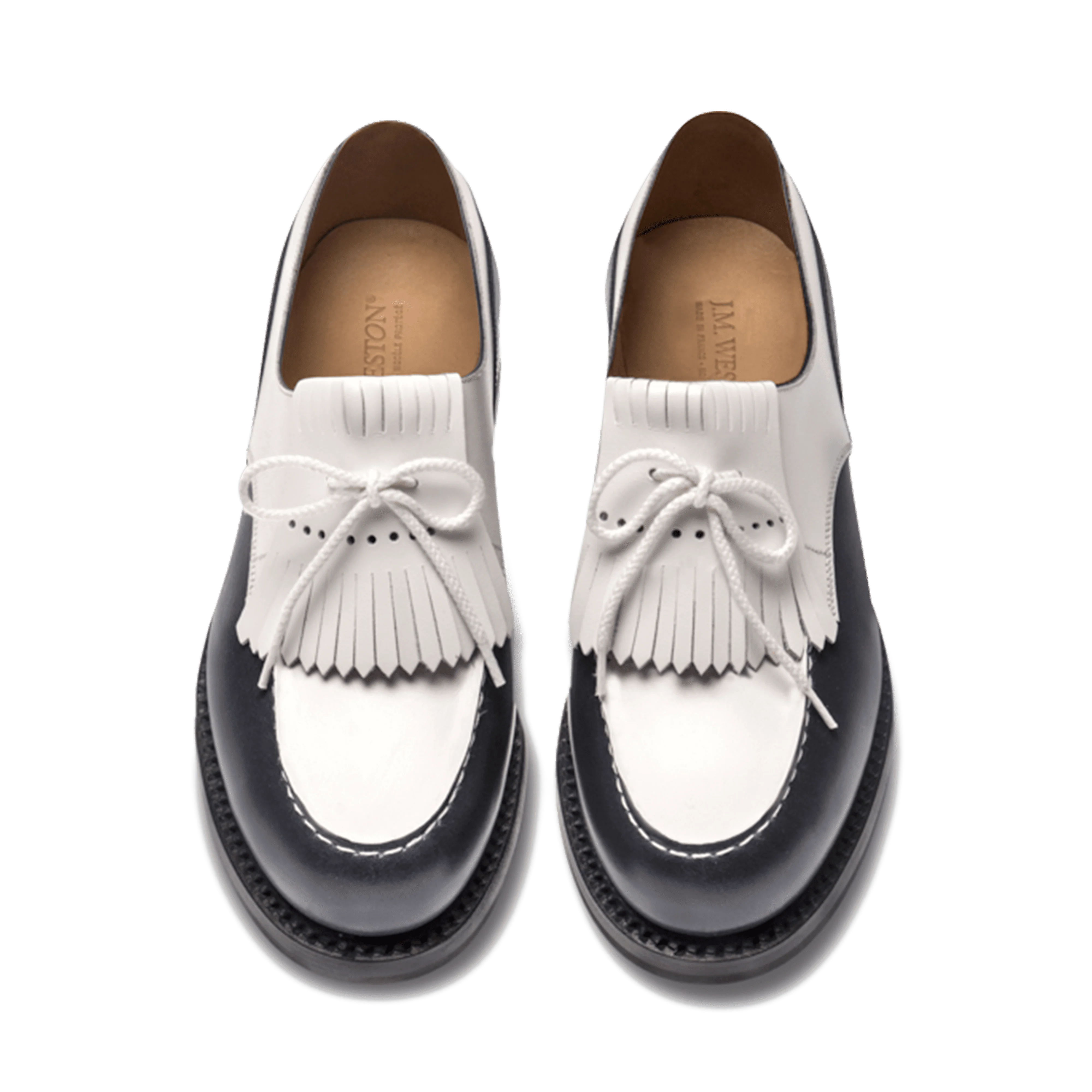Derby Golf [femme cuir lisse bleu blanc] - Image 3