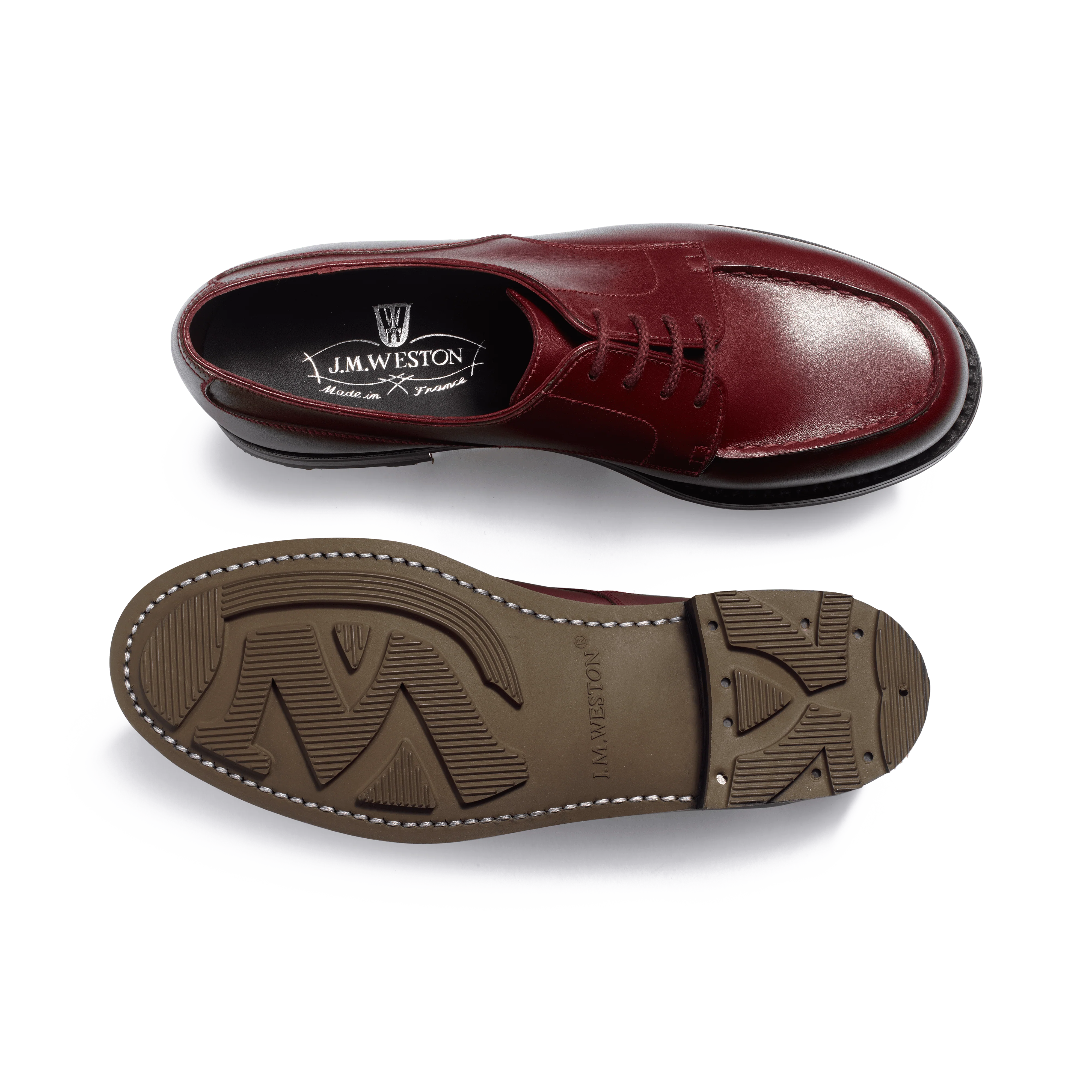 Derby Golf [femme cuir lisse bordeaux toucan] - Image 4