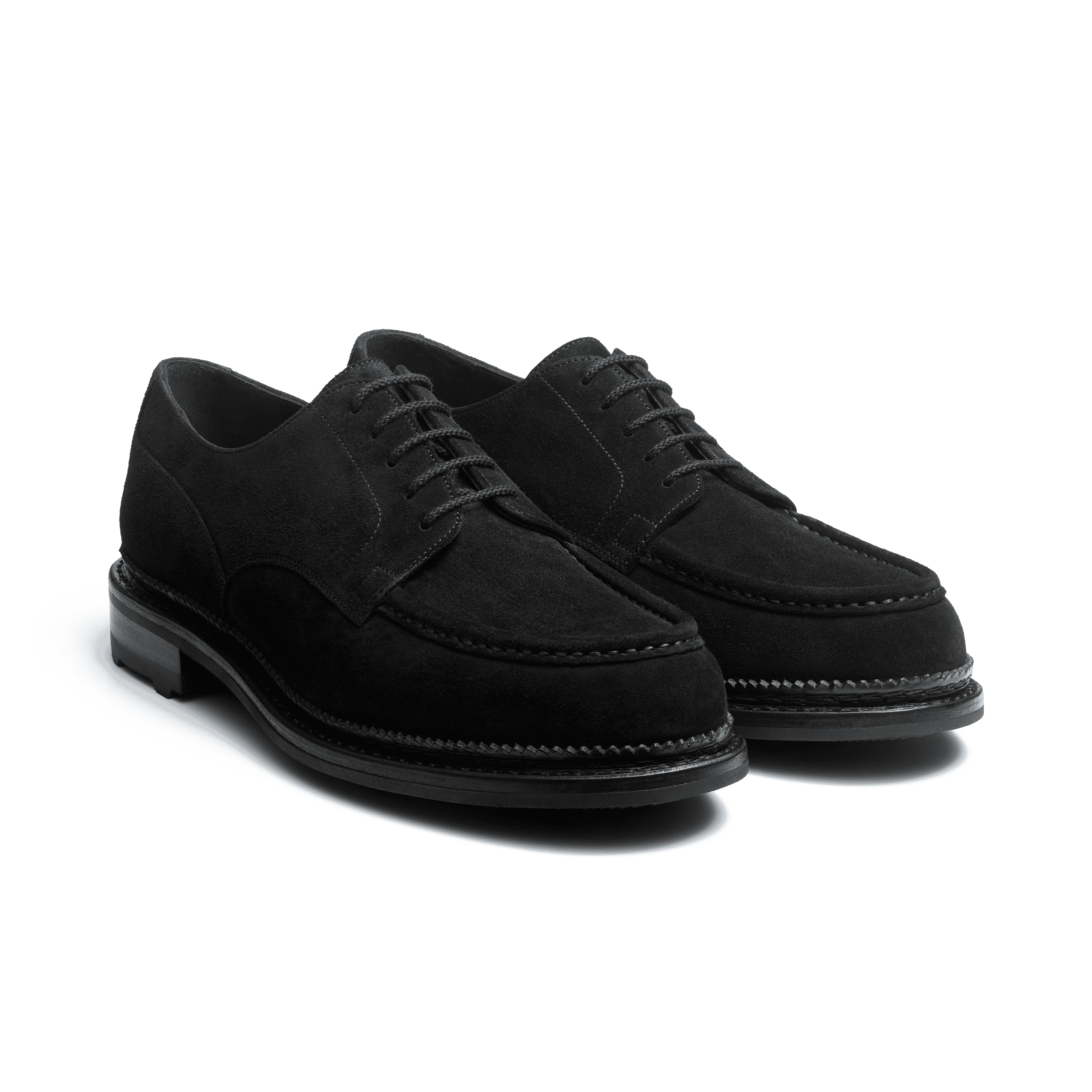 Derby Golf Eugène [homme velours noir] - Image 2