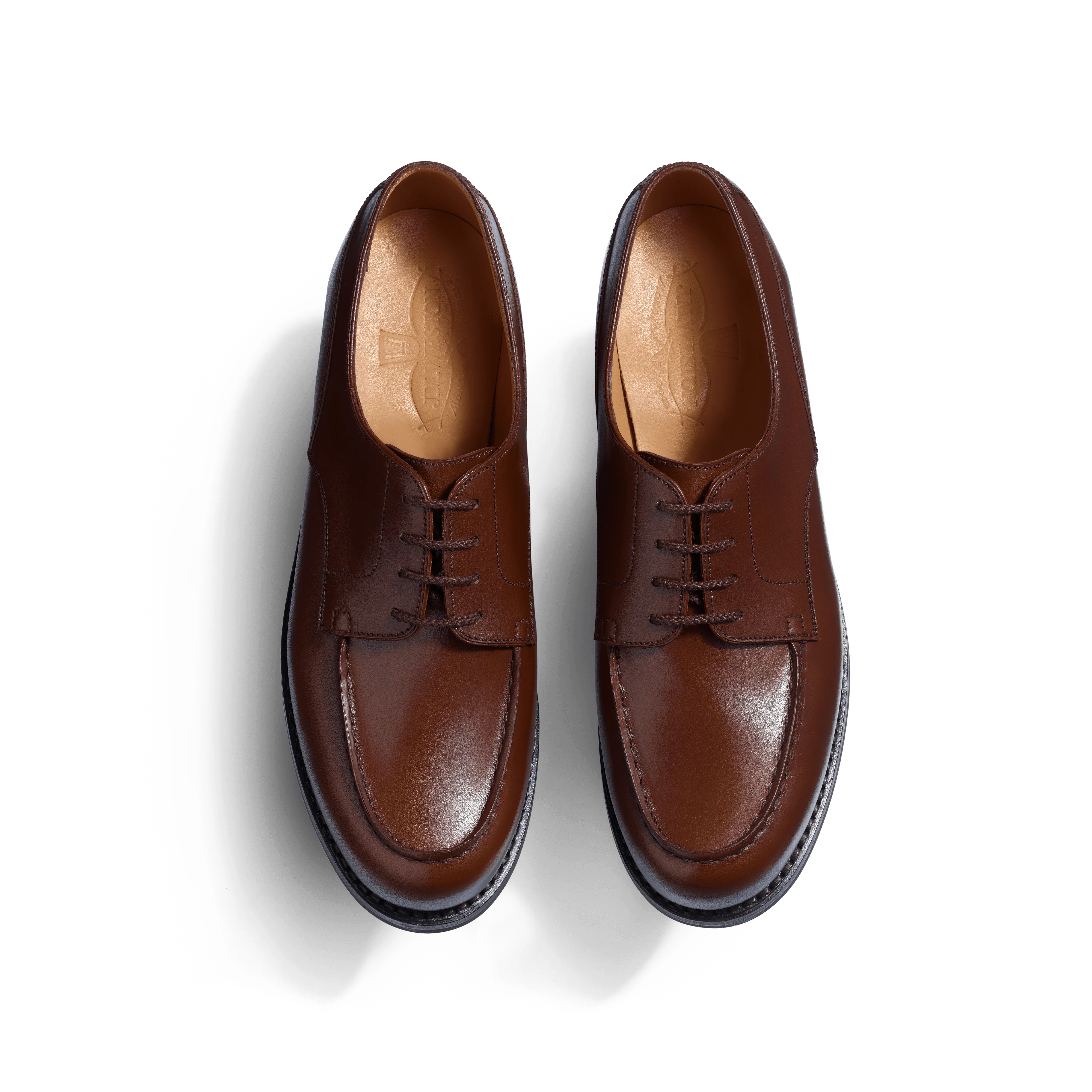 Derby Golf [femme cuir veau box marron bergeronnette] - Image 3