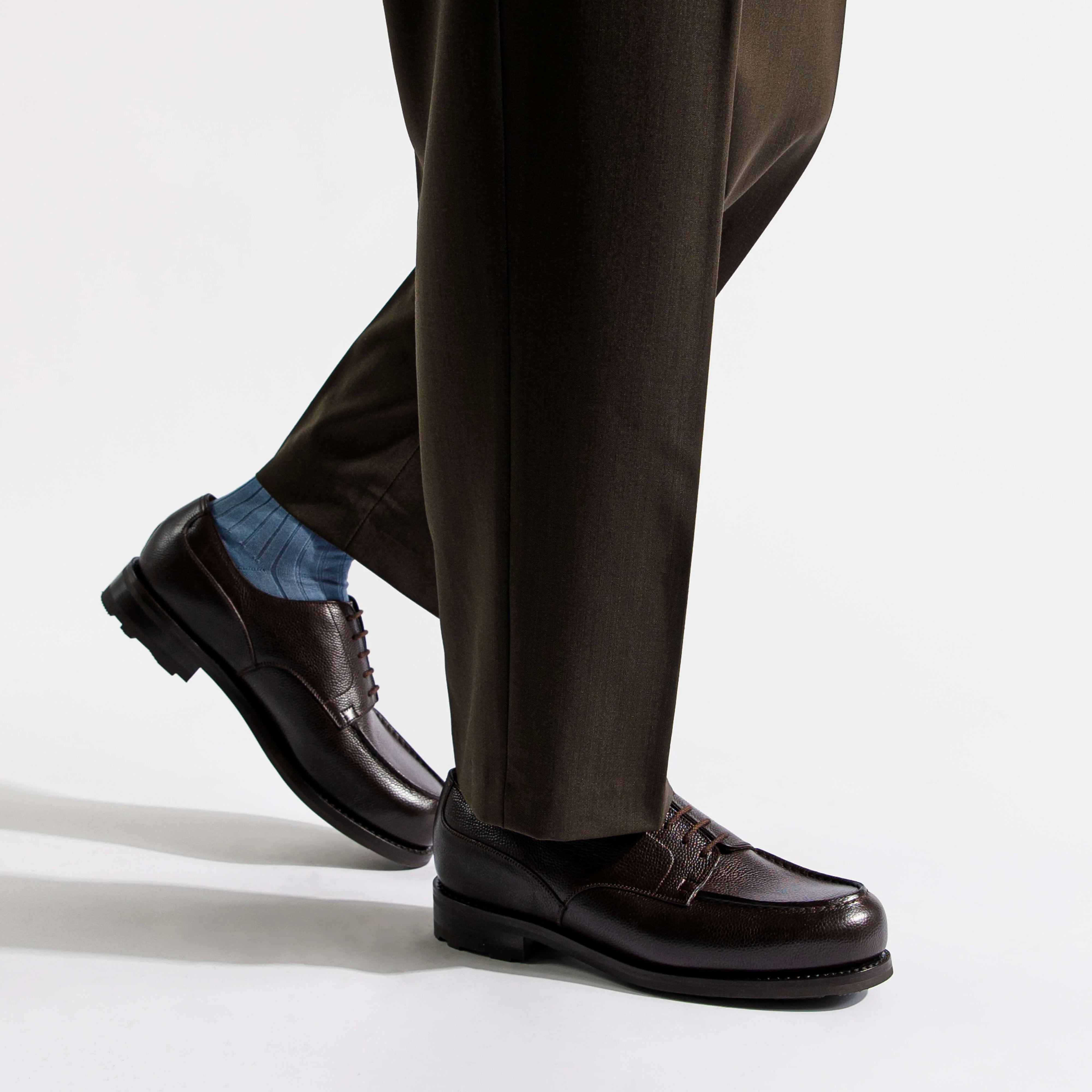 Derby Golf [homme cuir grain caviar café] - Image 5