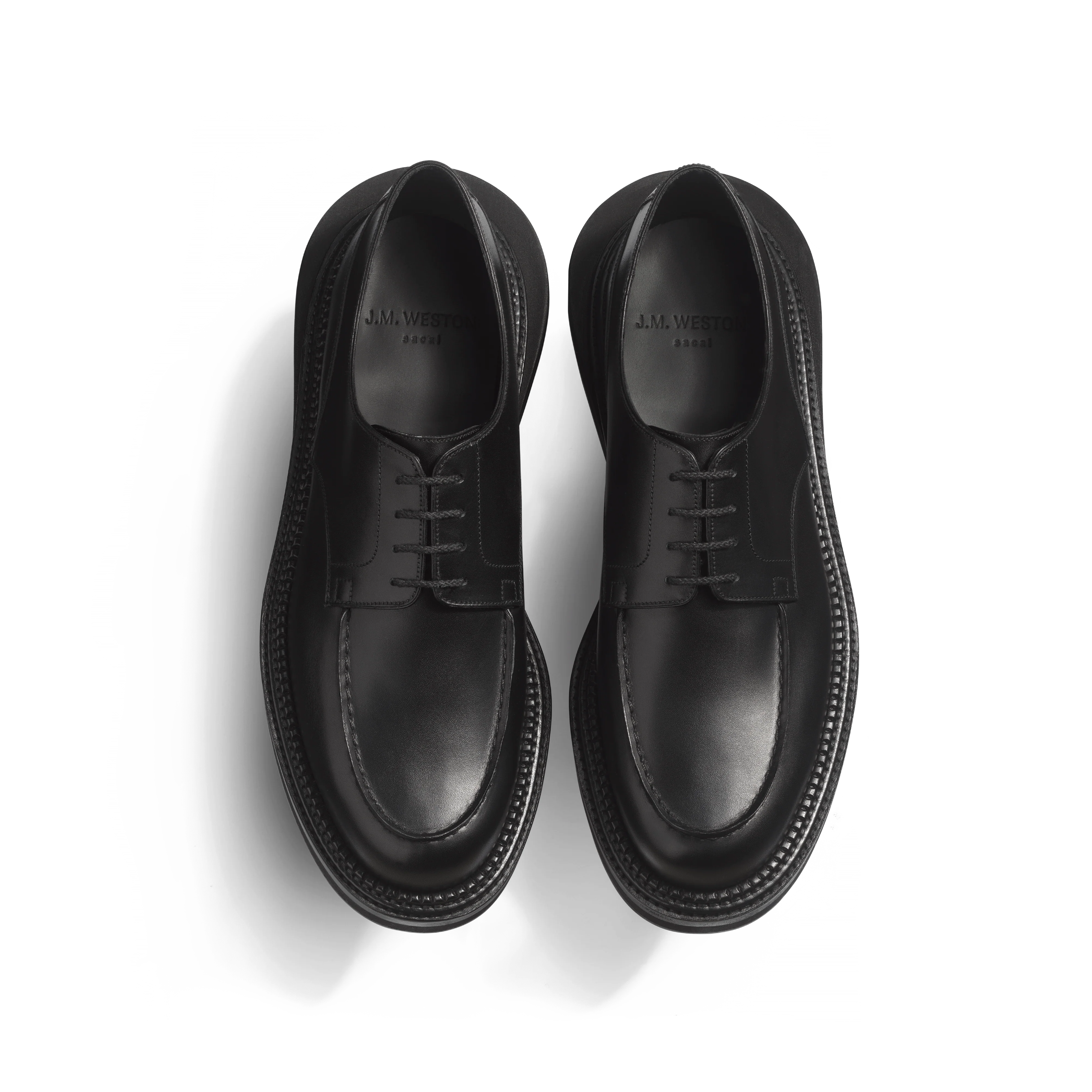 Derby Golf J.M. Weston x sacai [cuir veau box noir] - Image 3