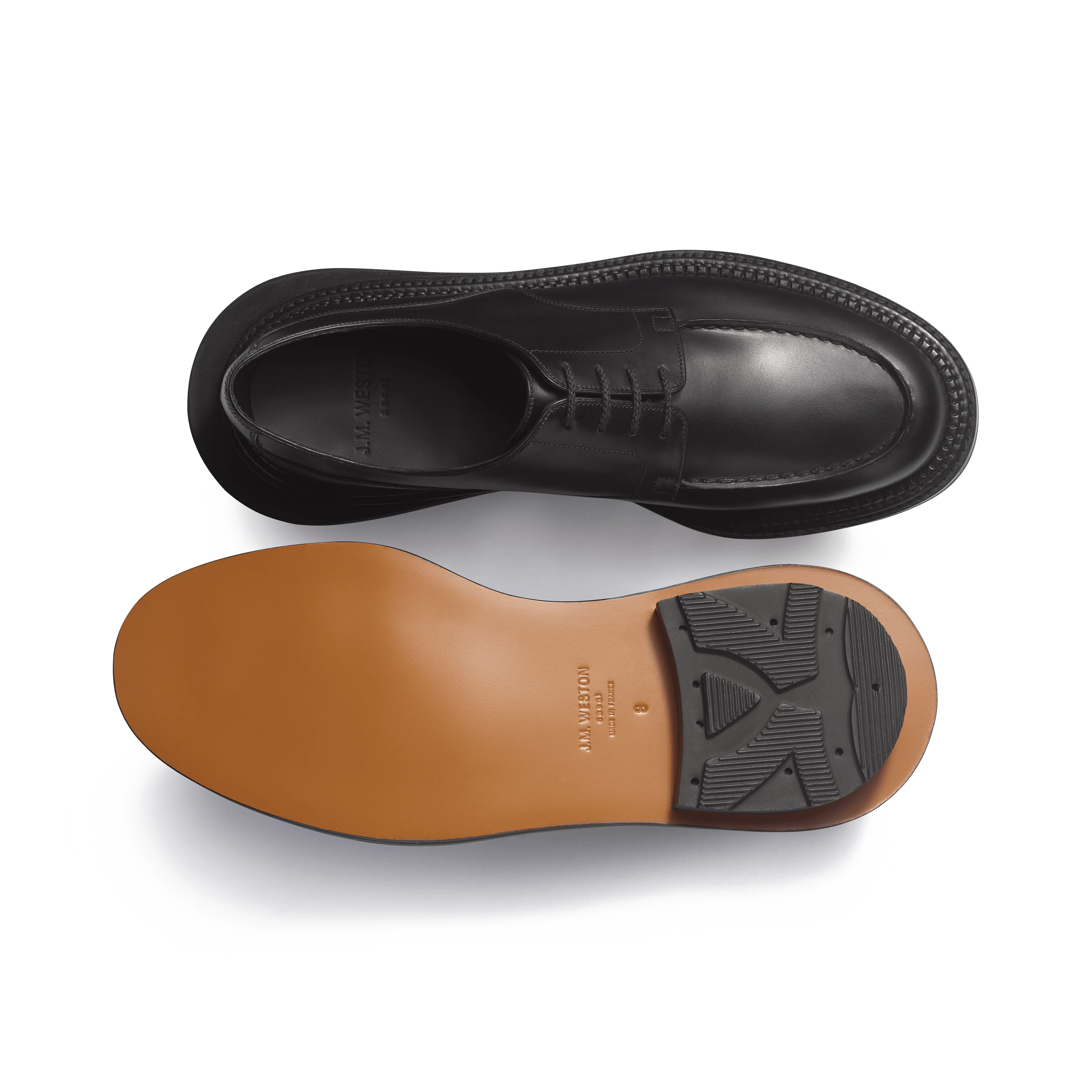 Derby Golf J.M. Weston x sacai [cuir veau box noir] - Image 4