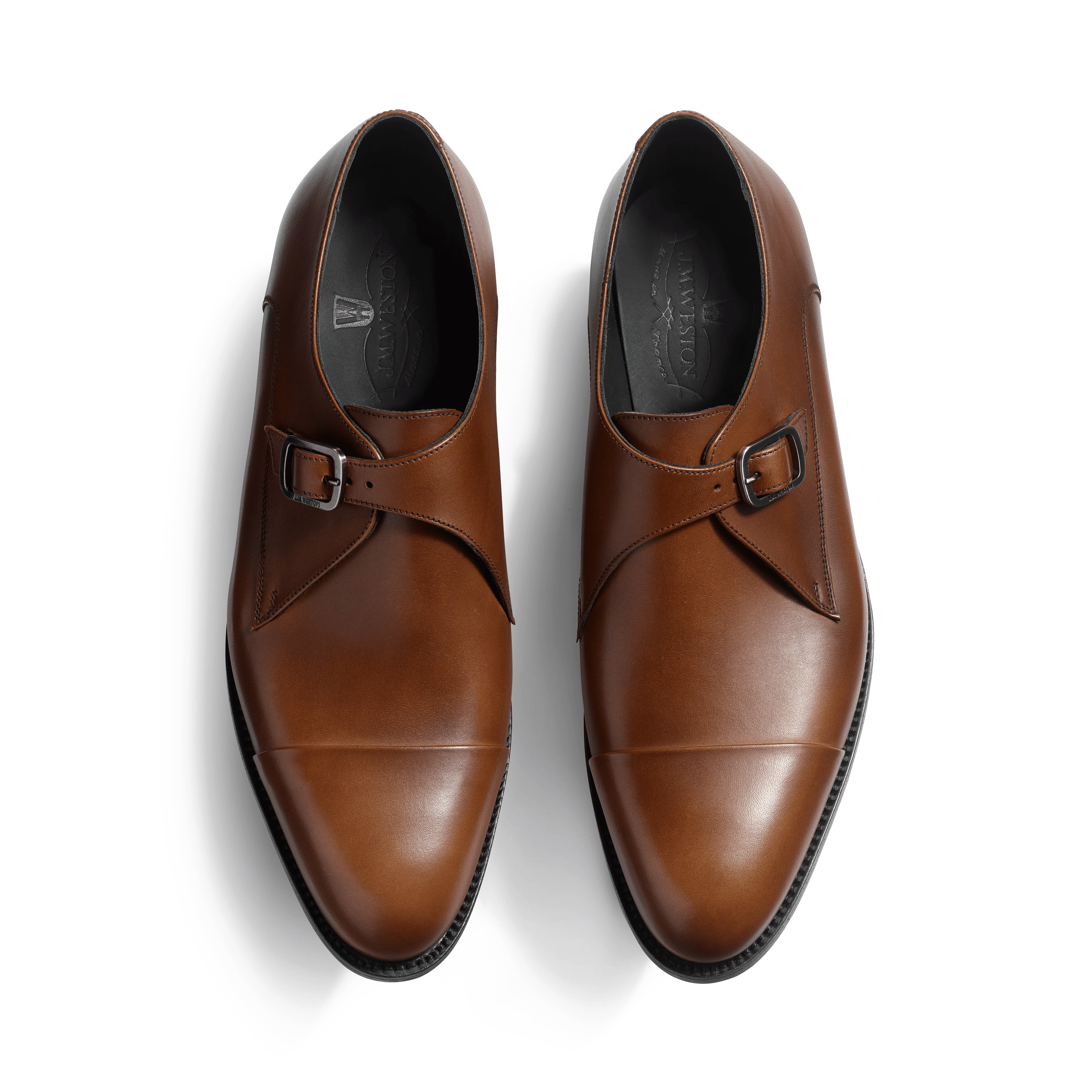 Derby simple Boucle Edouard [homme cuir lisse marron ébène nuances] - Image 3