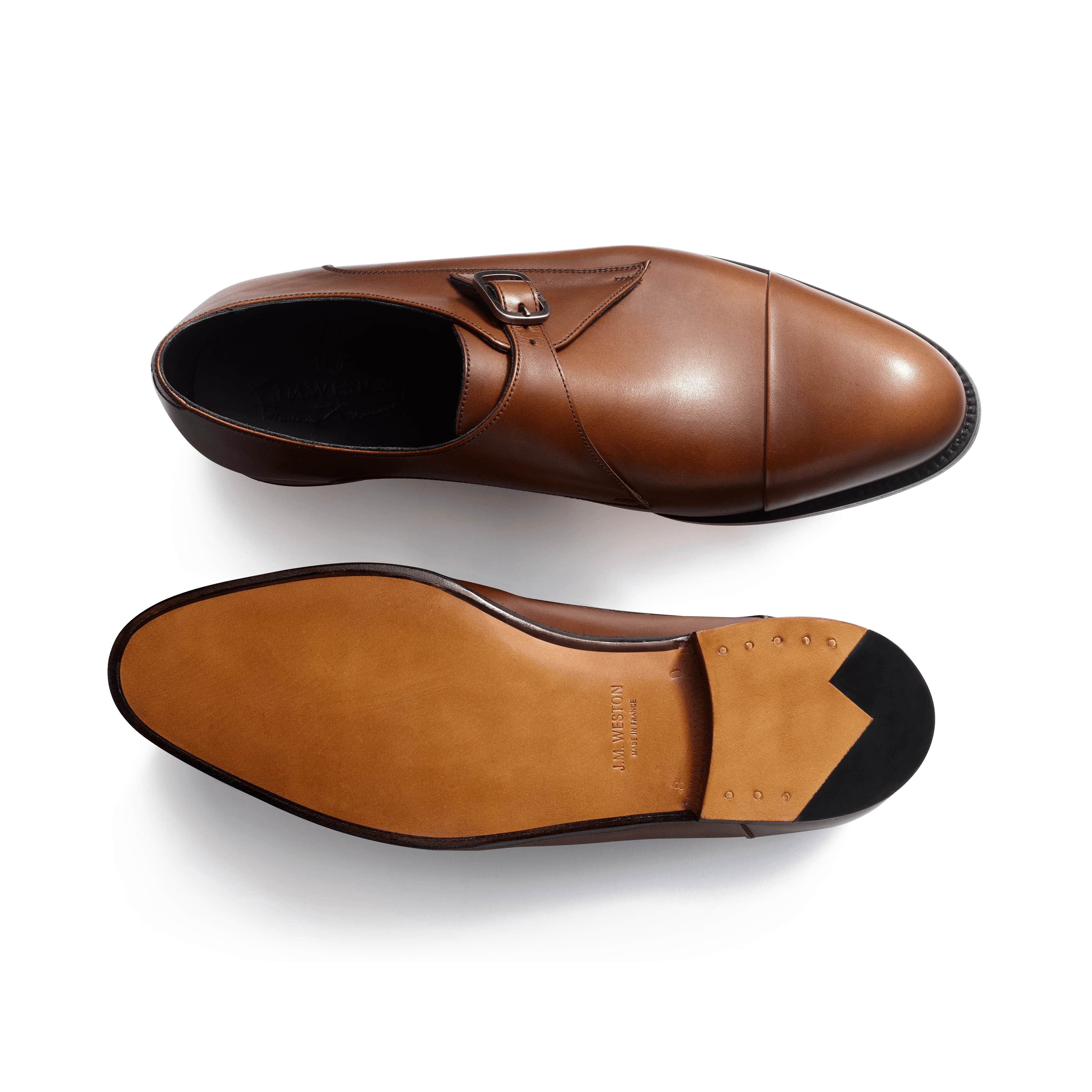 Derby simple Boucle Edouard [homme cuir lisse marron ébène nuances] - Image 4