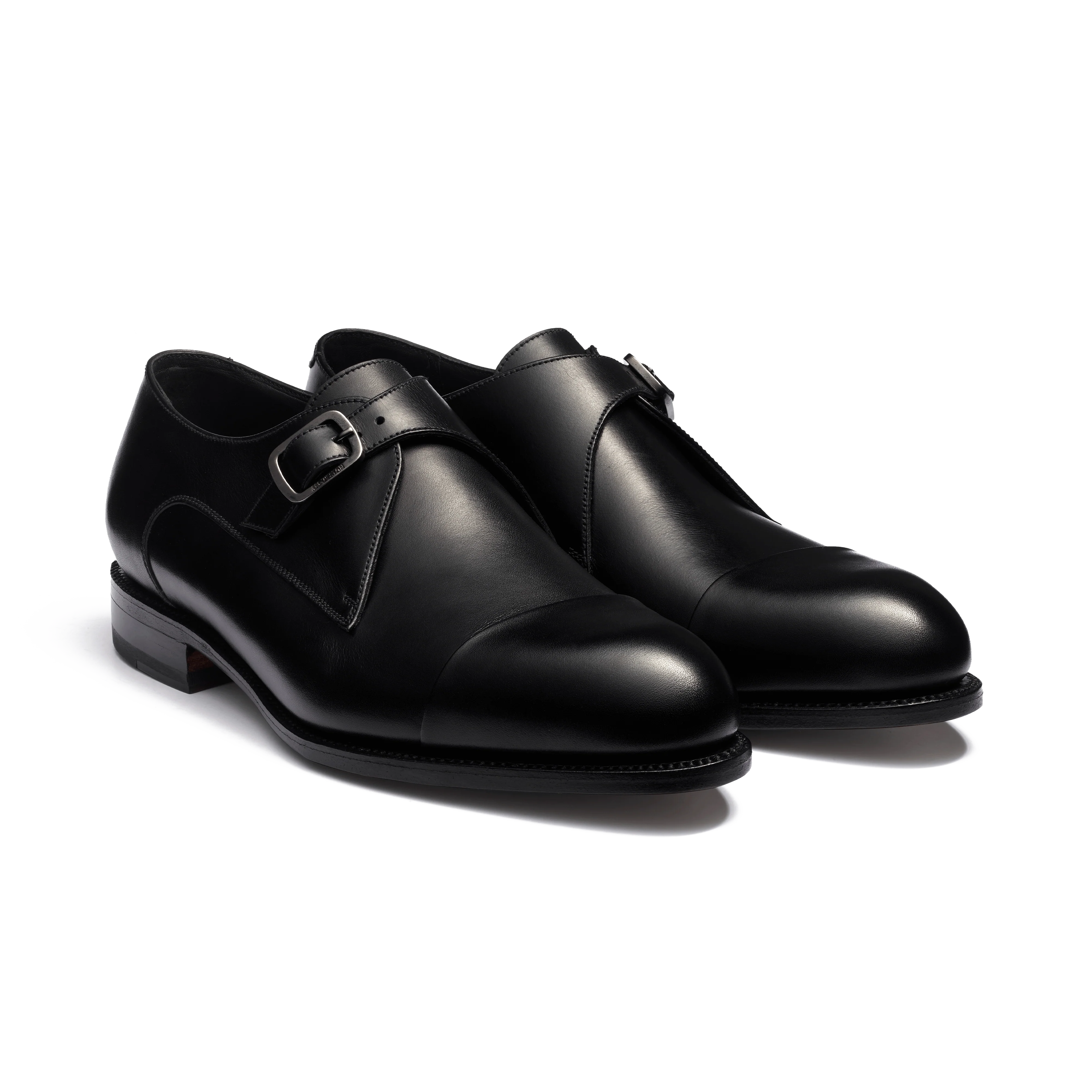 Derby simple Boucle Edouard [homme cuir lisse noir nuances] - Image 2