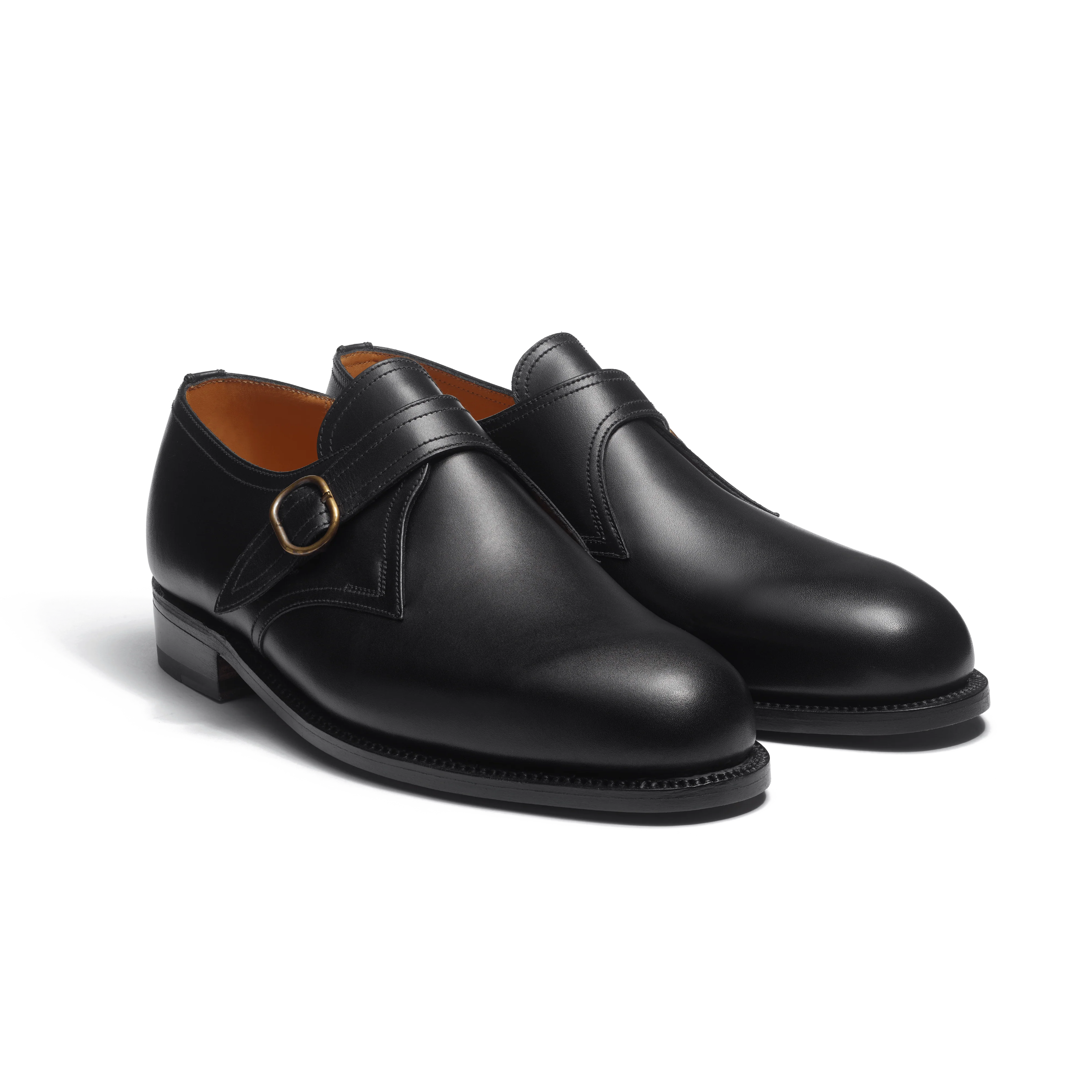 Derby simple boucle [homme cuir veau box noir] - Image 2